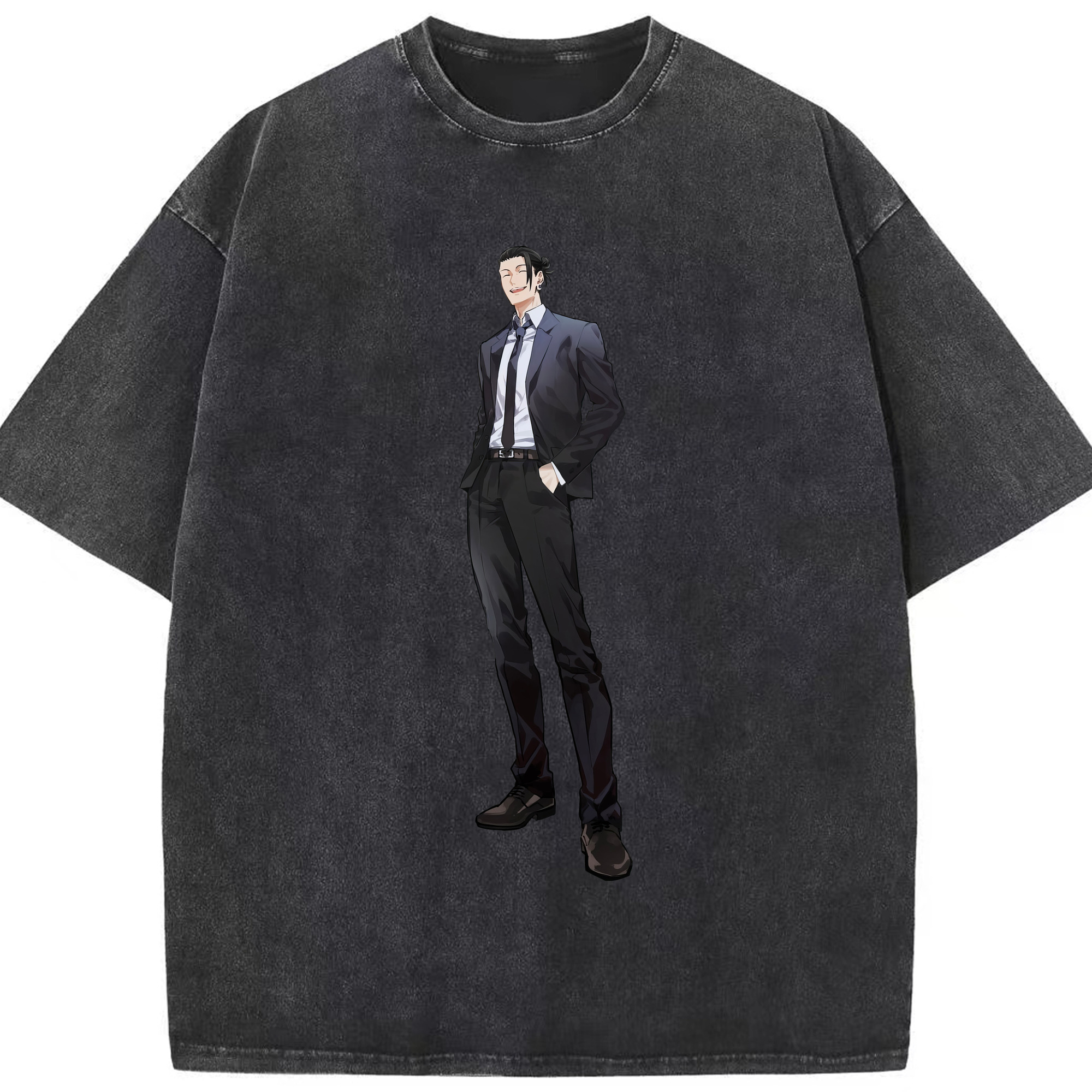 （画像用） 呪術廻戦 Jujutsu Kaisen 綿100% ヴィンテージ風 半袖Tシャツ（フロントプリント）
