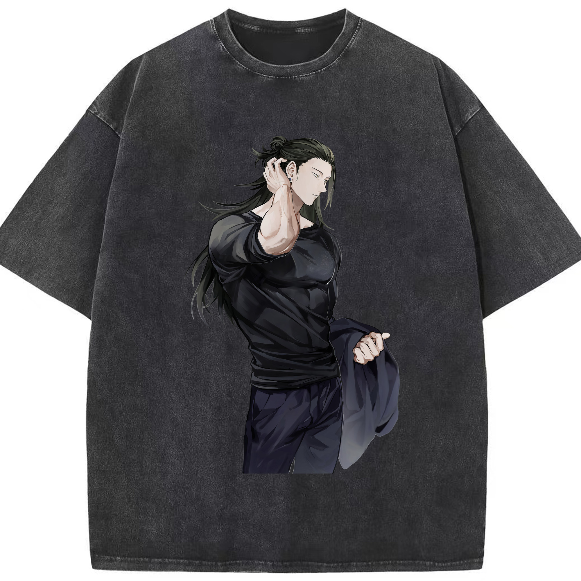 （画像用） 呪術廻戦 Jujutsu Kaisen 綿100% ヴィンテージ風 半袖Tシャツ（フロントプリント）