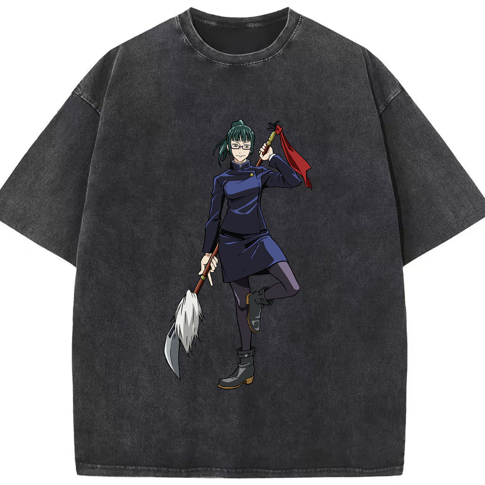 （画像用） 呪術廻戦 Jujutsu Kaisen 綿100% ヴィンテージ風 半袖Tシャツ（フロントプリント）