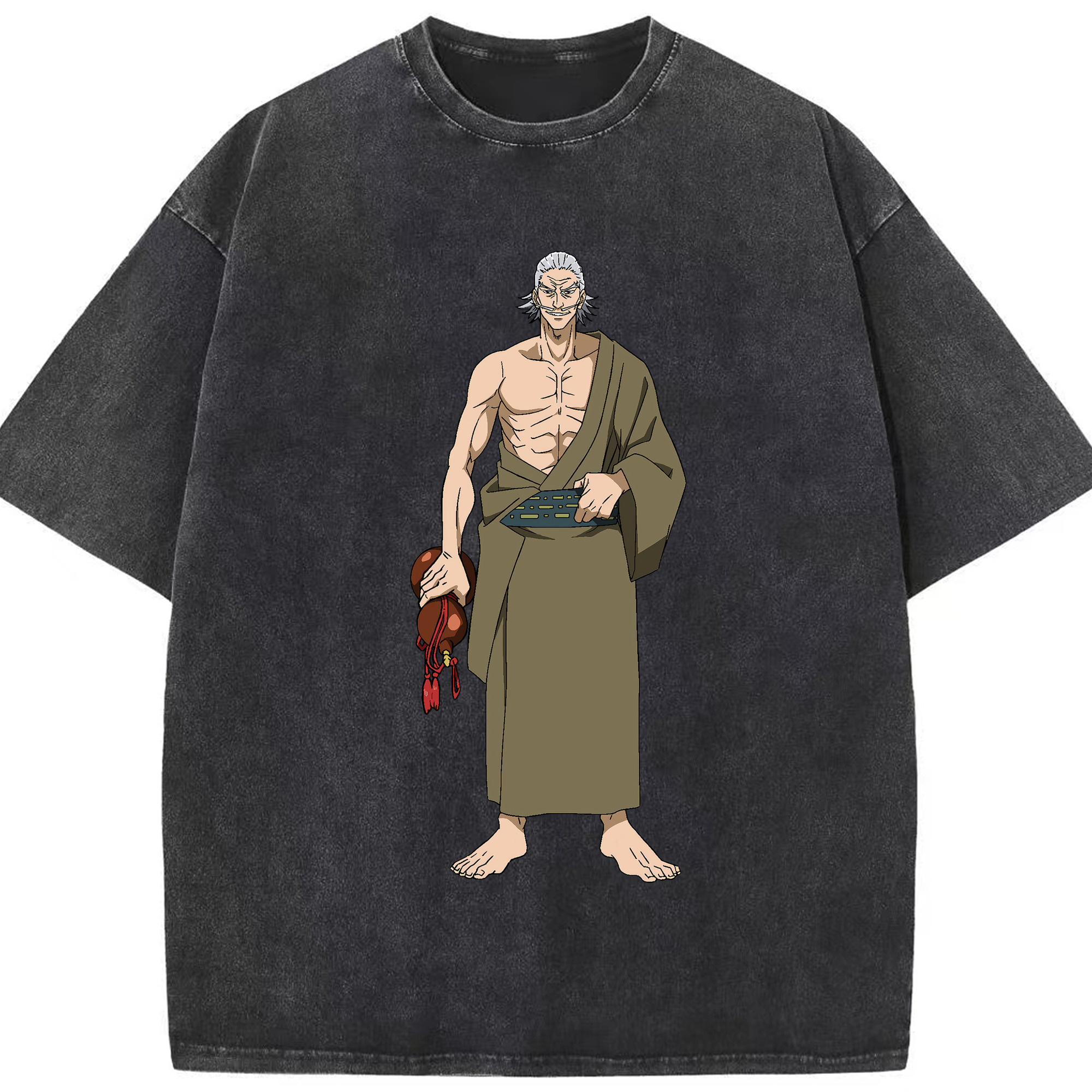 （画像用） 呪術廻戦 Jujutsu Kaisen 綿100% ヴィンテージ風 半袖Tシャツ（フロントプリント）