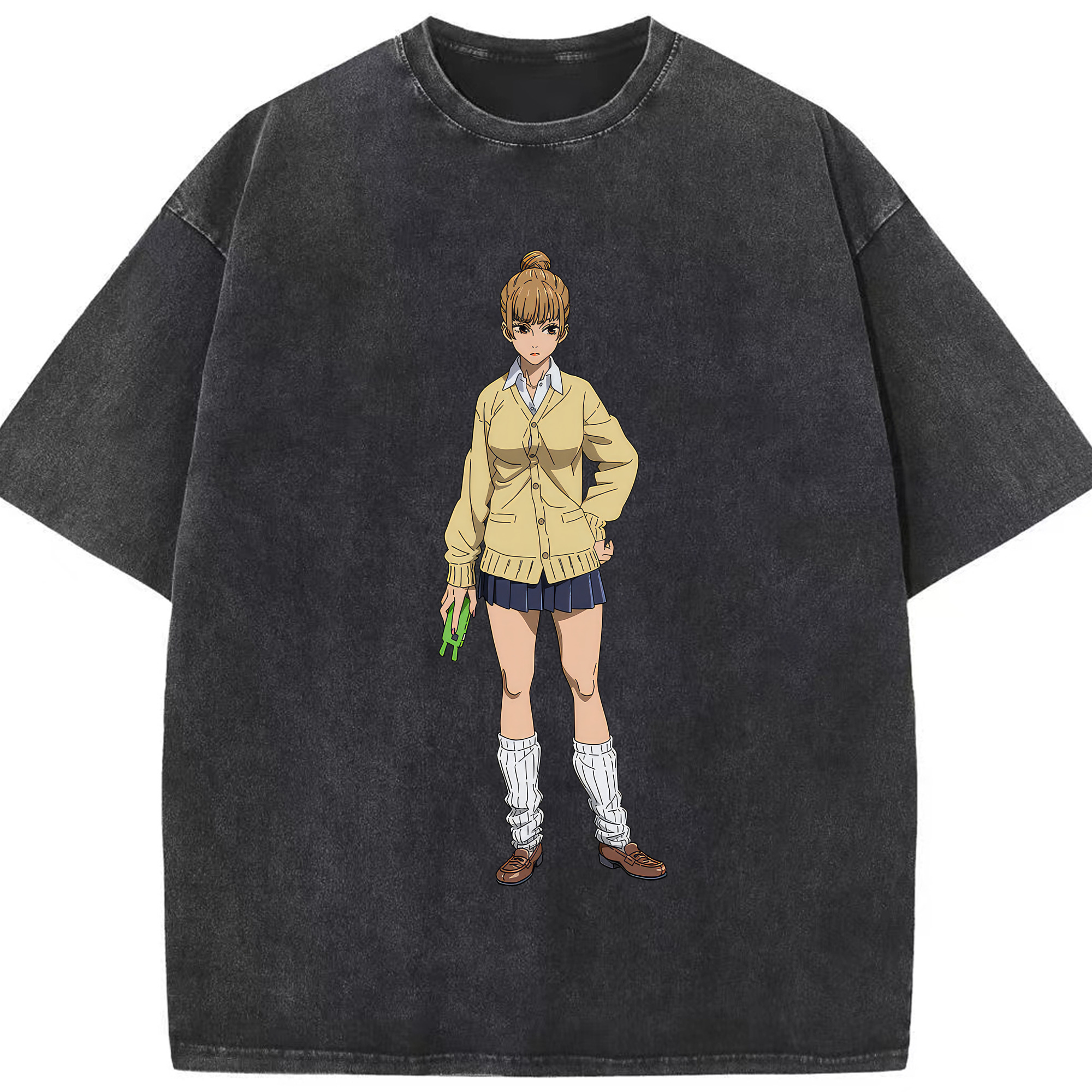 （画像用） 呪術廻戦 Jujutsu Kaisen 綿100% ヴィンテージ風 半袖Tシャツ（フロントプリント）