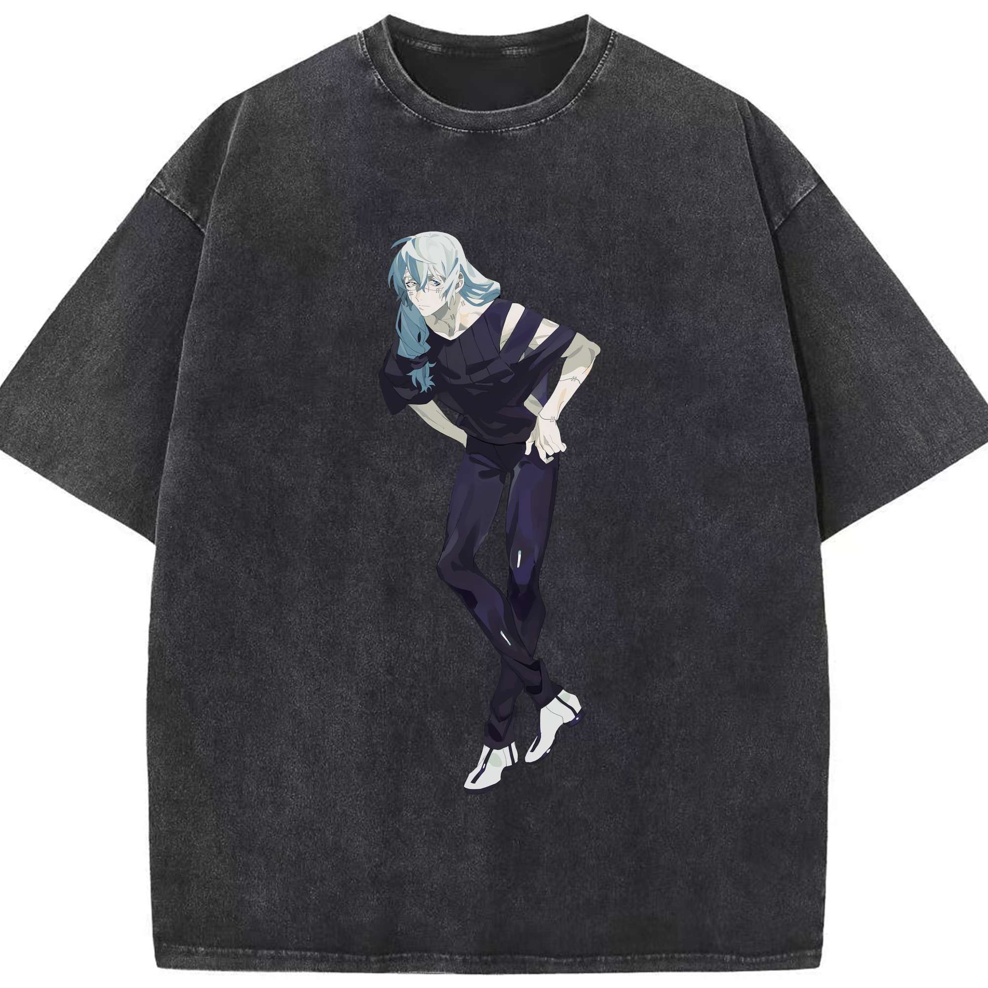 （画像用） 呪術廻戦 Jujutsu Kaisen 綿100% ヴィンテージ風 半袖Tシャツ（フロントプリント）