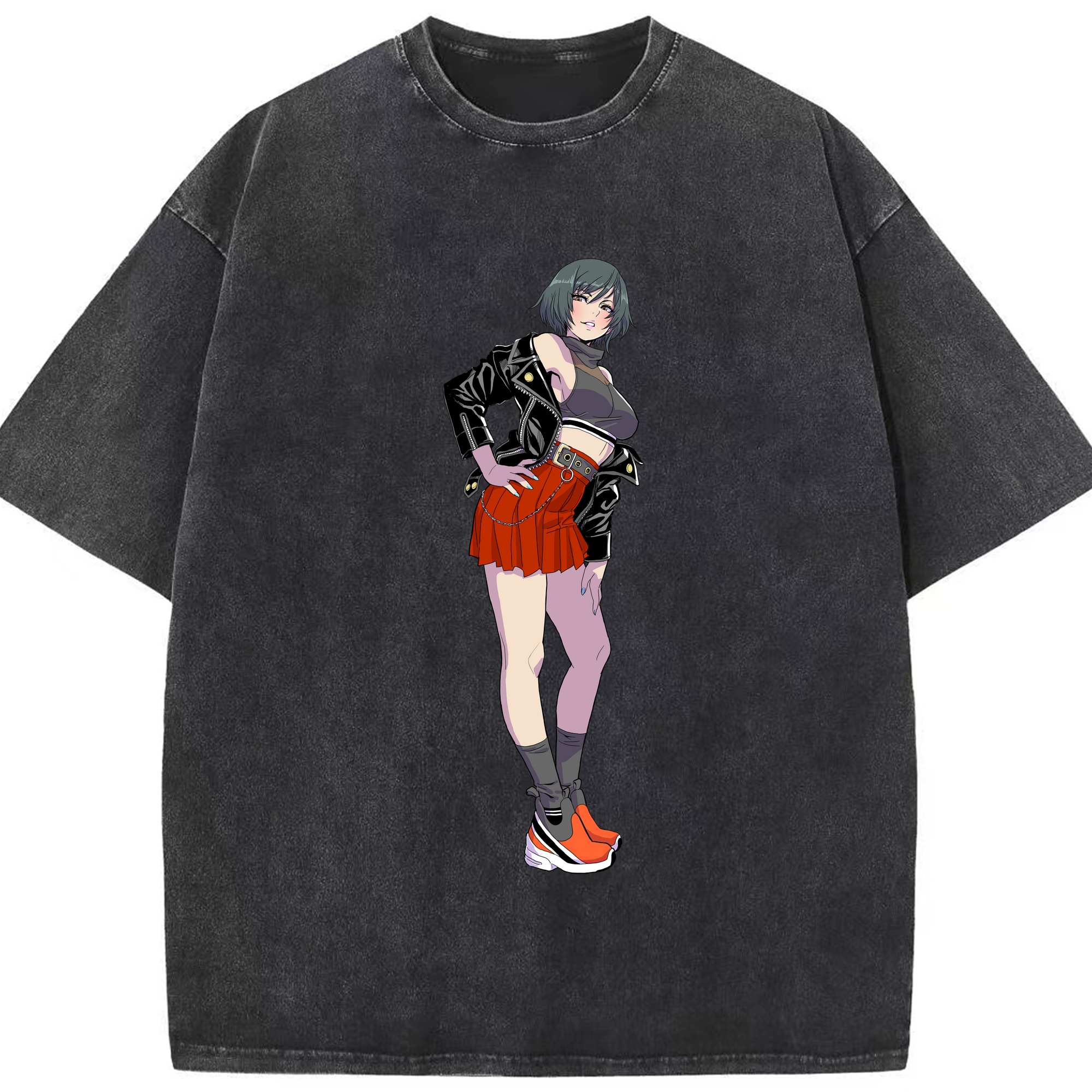 （画像用） 呪術廻戦 Jujutsu Kaisen 綿100% ヴィンテージ風 半袖Tシャツ（フロントプリント）