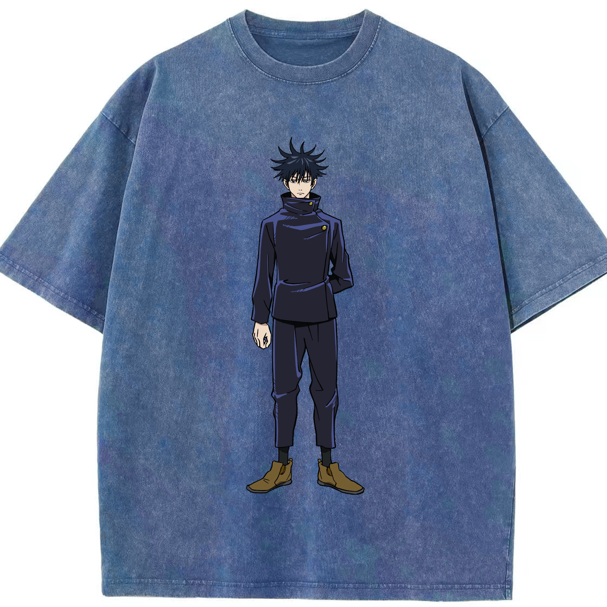 （画像用） 呪術廻戦 Jujutsu Kaisen 綿100% ヴィンテージ風 半袖Tシャツ（フロントプリント）