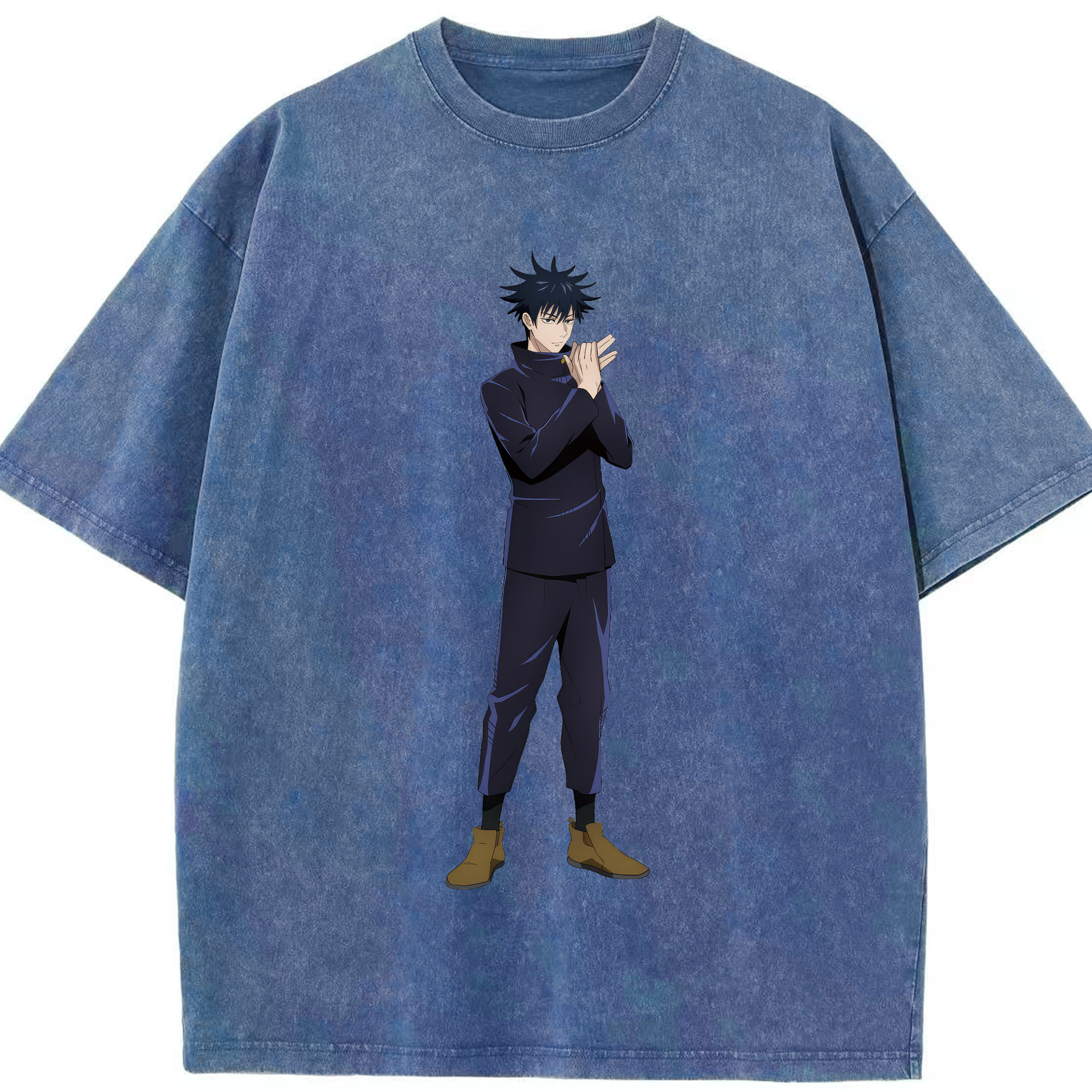 （画像用） 呪術廻戦 Jujutsu Kaisen 綿100% ヴィンテージ風 半袖Tシャツ（フロントプリント）