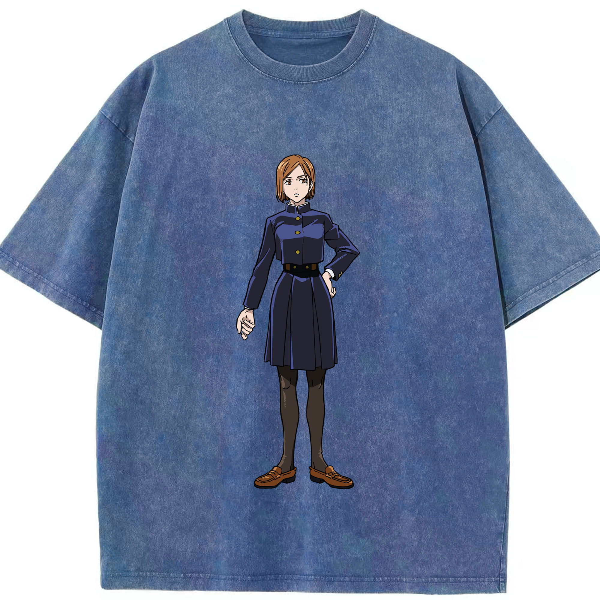 （画像用） 呪術廻戦 Jujutsu Kaisen 綿100% ヴィンテージ風 半袖Tシャツ（フロントプリント）