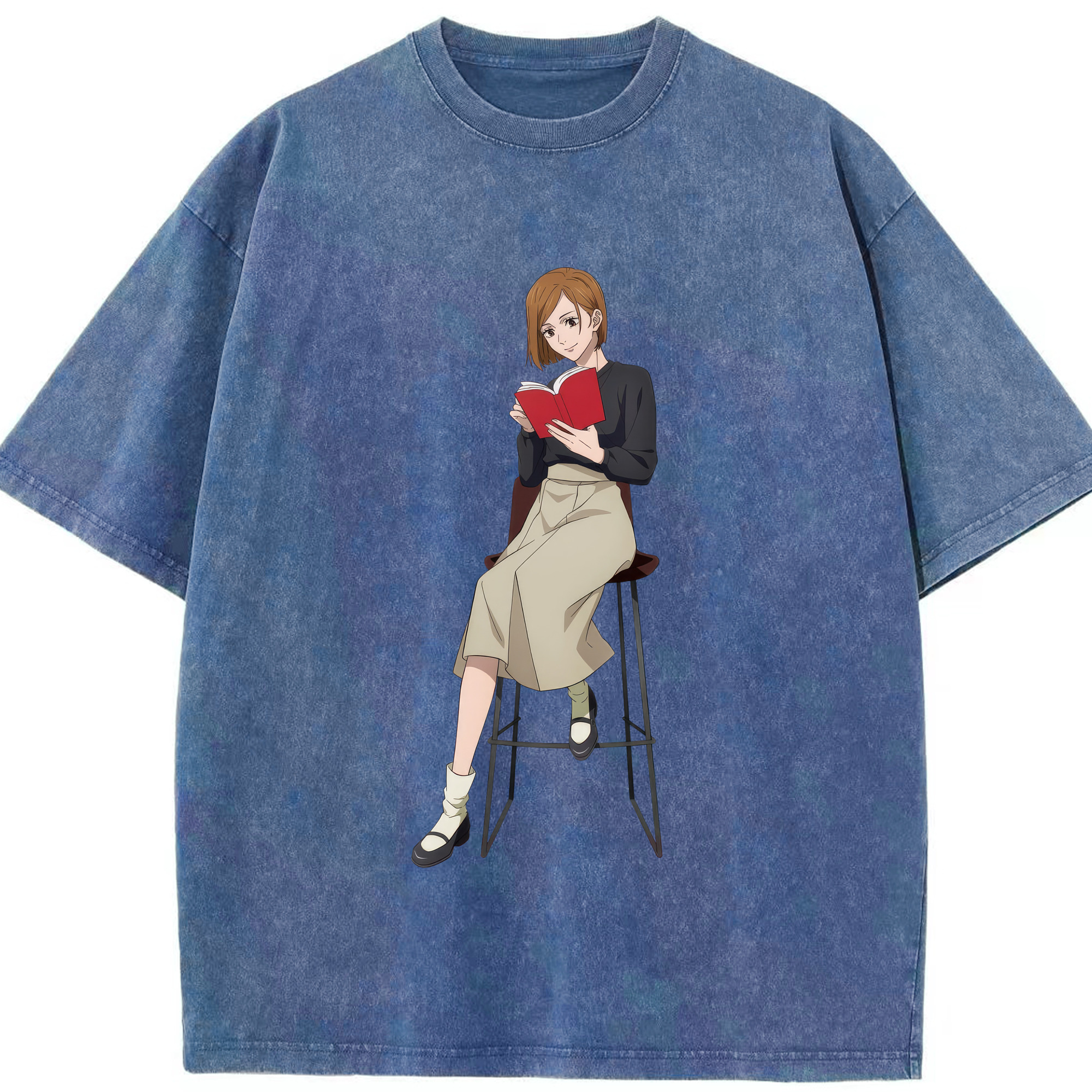 （画像用） 呪術廻戦 Jujutsu Kaisen 綿100% ヴィンテージ風 半袖Tシャツ（フロントプリント）