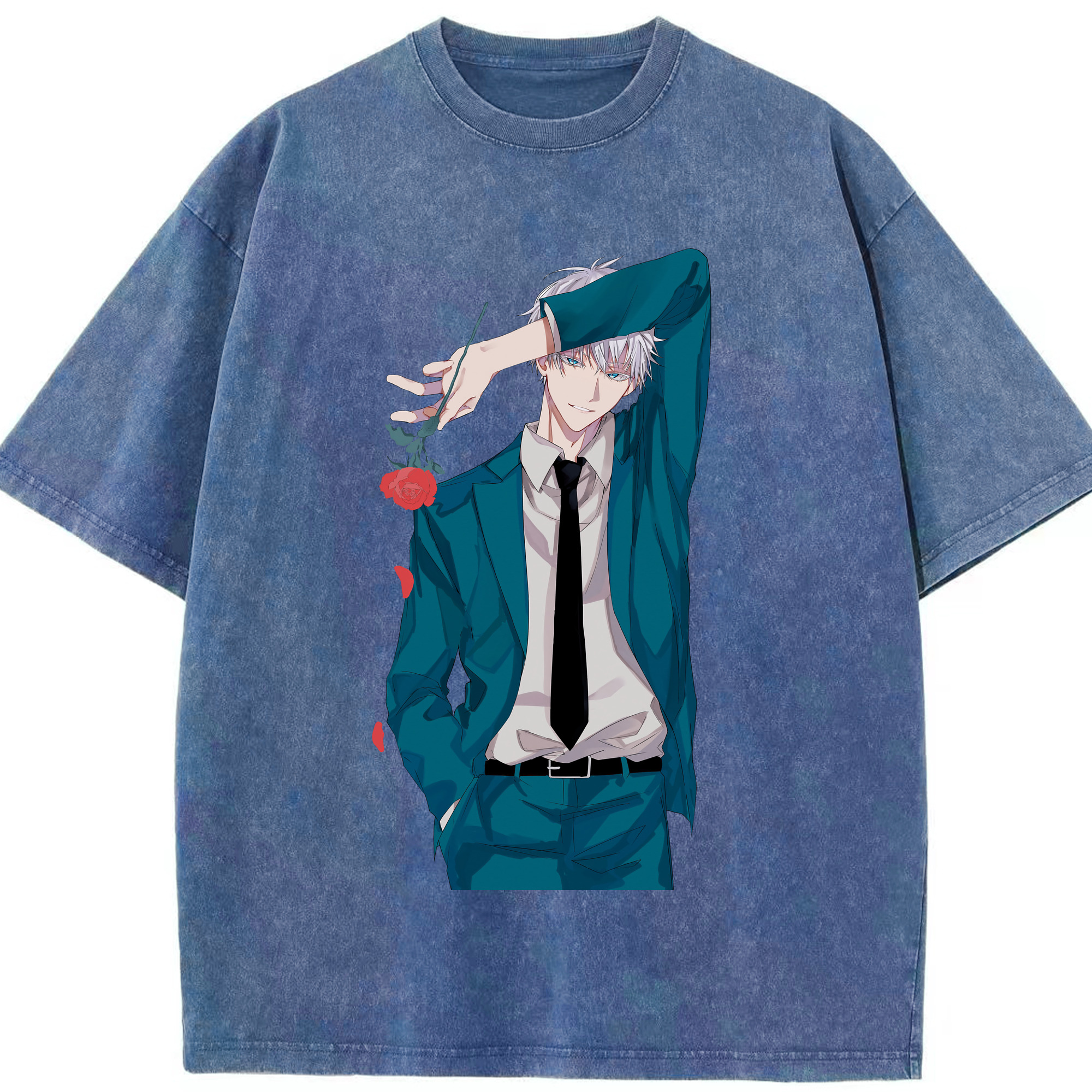 （画像用） 呪術廻戦 Jujutsu Kaisen 綿100% ヴィンテージ風 半袖Tシャツ（フロントプリント）
