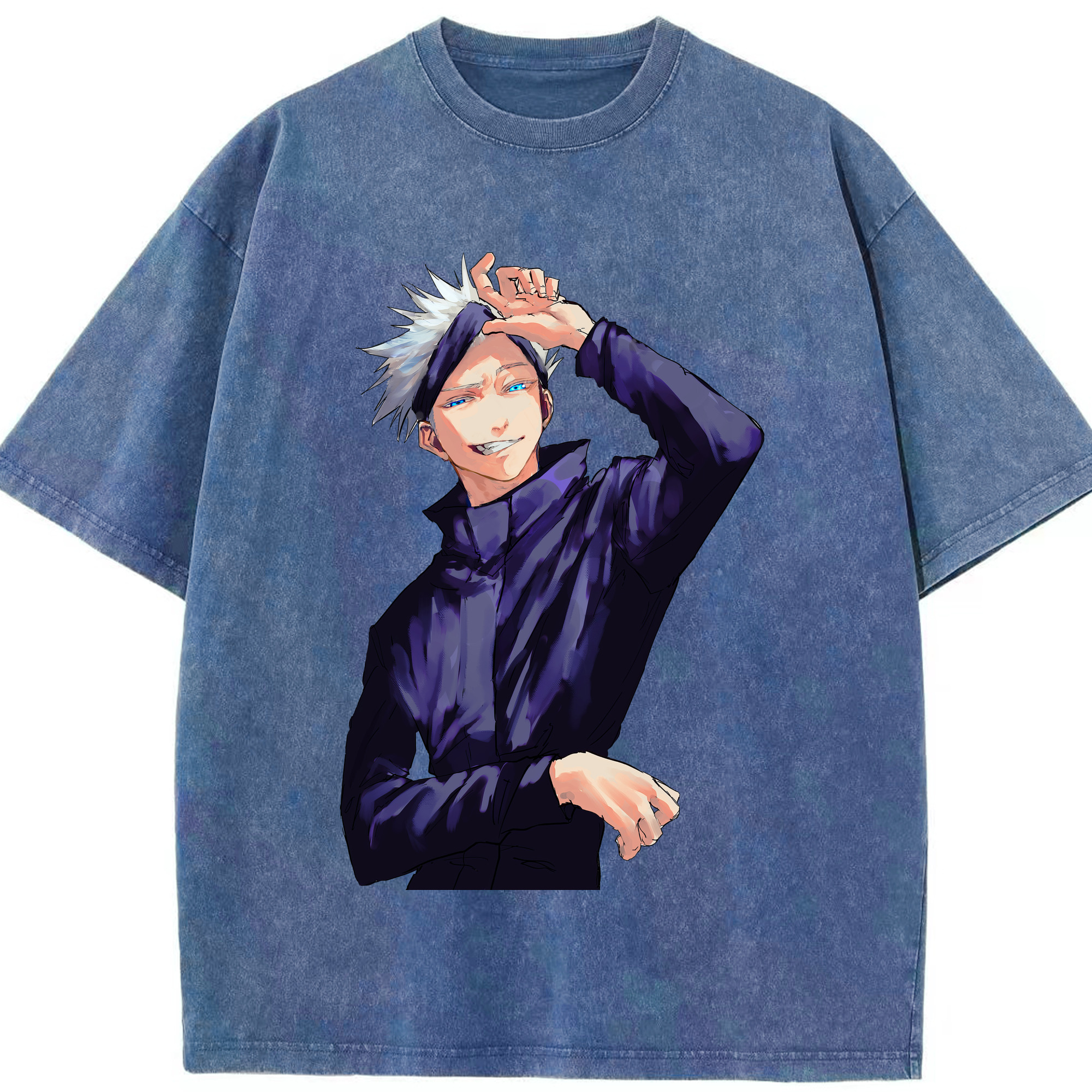 （画像用） 呪術廻戦 Jujutsu Kaisen 綿100% ヴィンテージ風 半袖Tシャツ（フロントプリント）