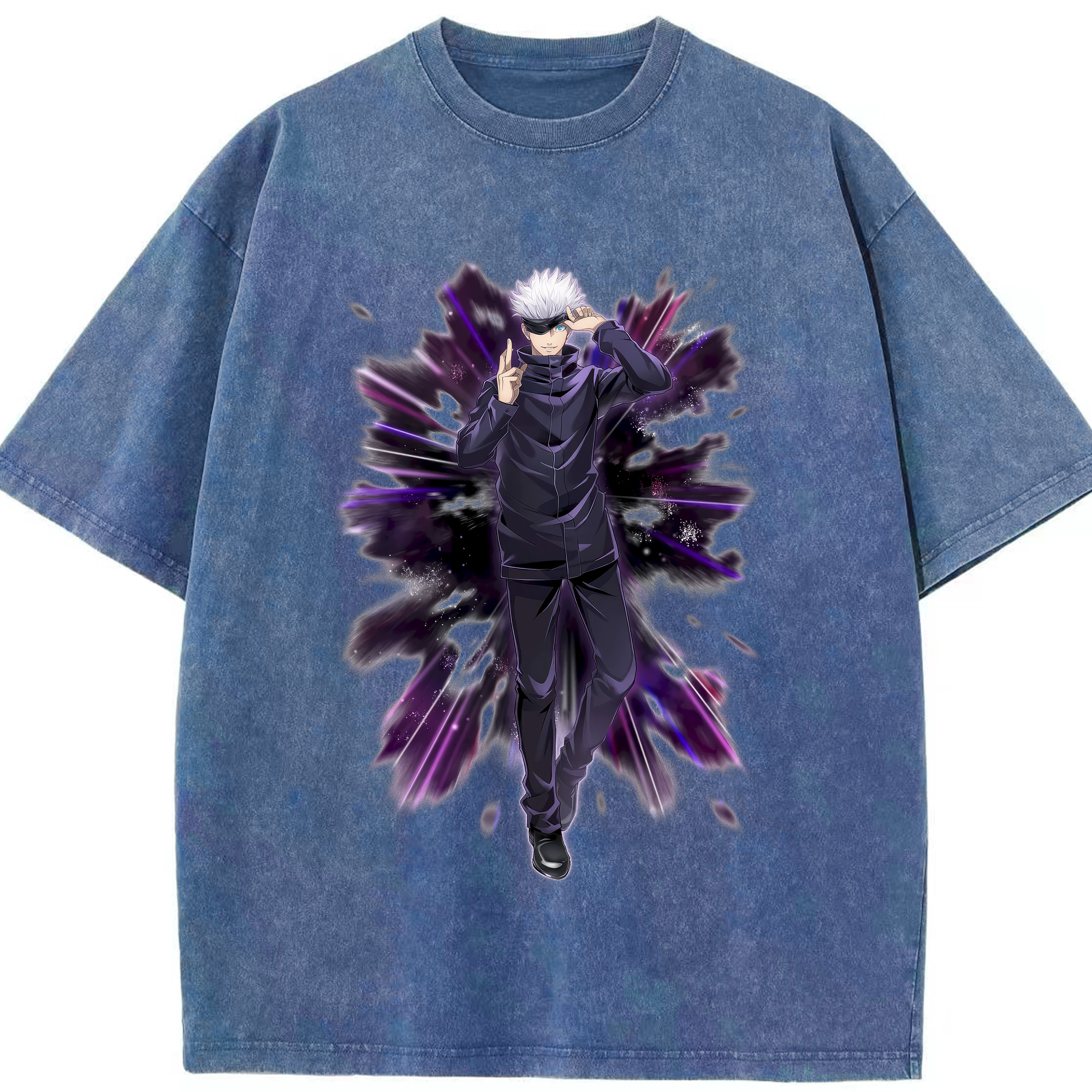 （画像用） 呪術廻戦 Jujutsu Kaisen 綿100% ヴィンテージ風 半袖Tシャツ（フロントプリント）