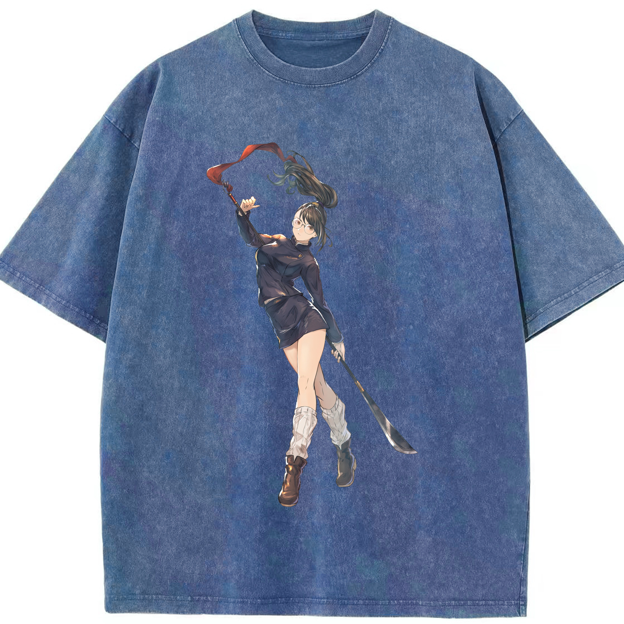 （画像用） 呪術廻戦 Jujutsu Kaisen 綿100% ヴィンテージ風 半袖Tシャツ（フロントプリント）