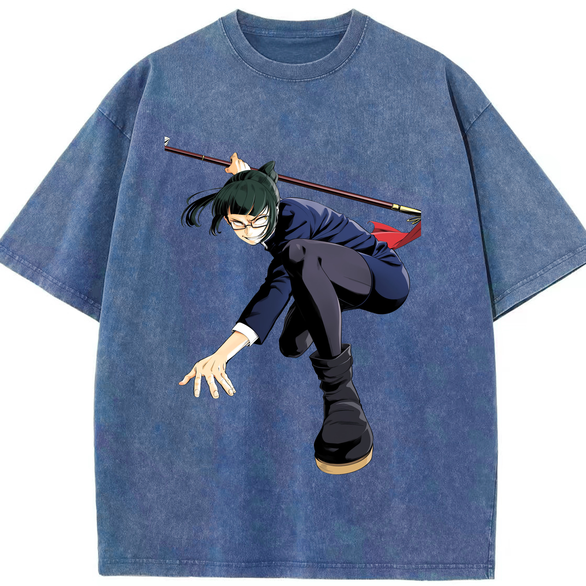 （画像用） 呪術廻戦 Jujutsu Kaisen 綿100% ヴィンテージ風 半袖Tシャツ（フロントプリント）