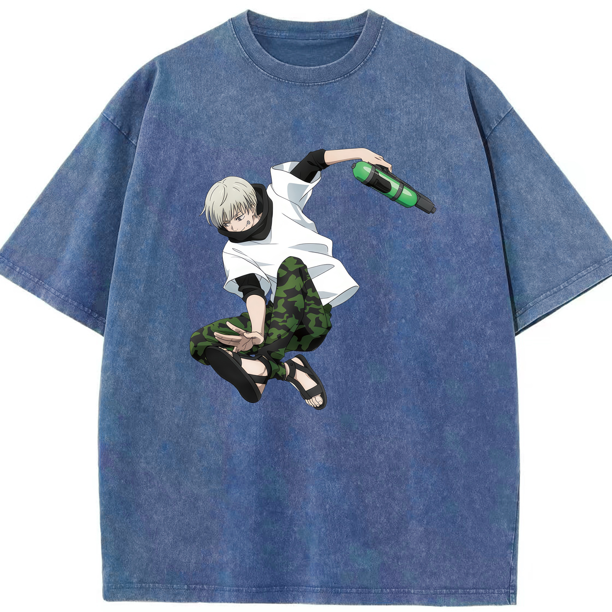 （画像用） 呪術廻戦 Jujutsu Kaisen 綿100% ヴィンテージ風 半袖Tシャツ（フロントプリント）