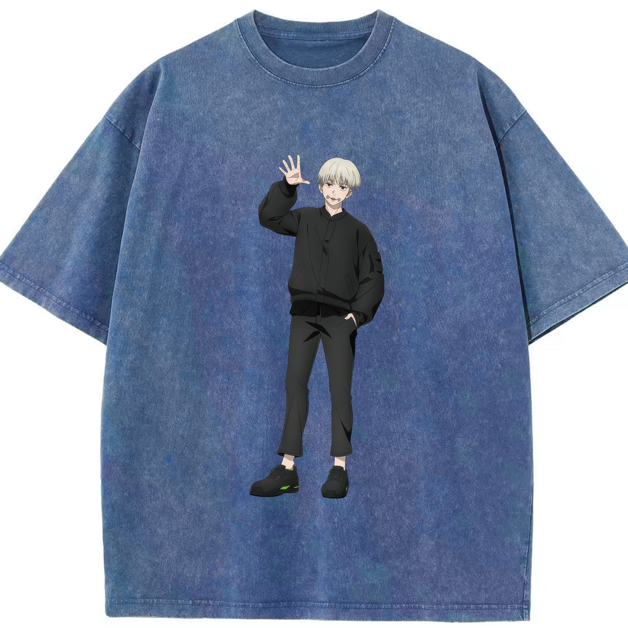 （画像用） 呪術廻戦 Jujutsu Kaisen 綿100% ヴィンテージ風 半袖Tシャツ（フロントプリント）