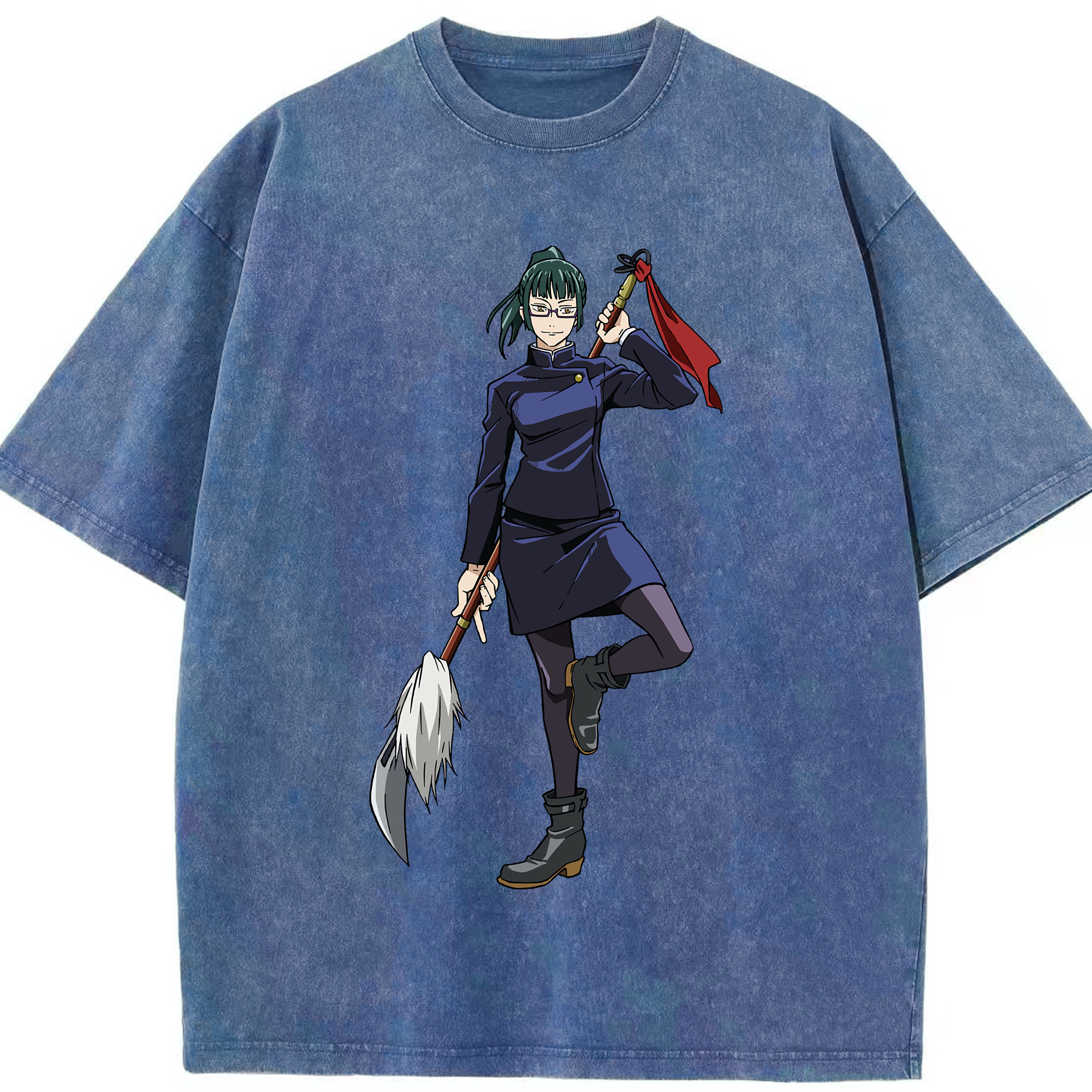 （画像用） 呪術廻戦 Jujutsu Kaisen 綿100% ヴィンテージ風 半袖Tシャツ（フロントプリント）