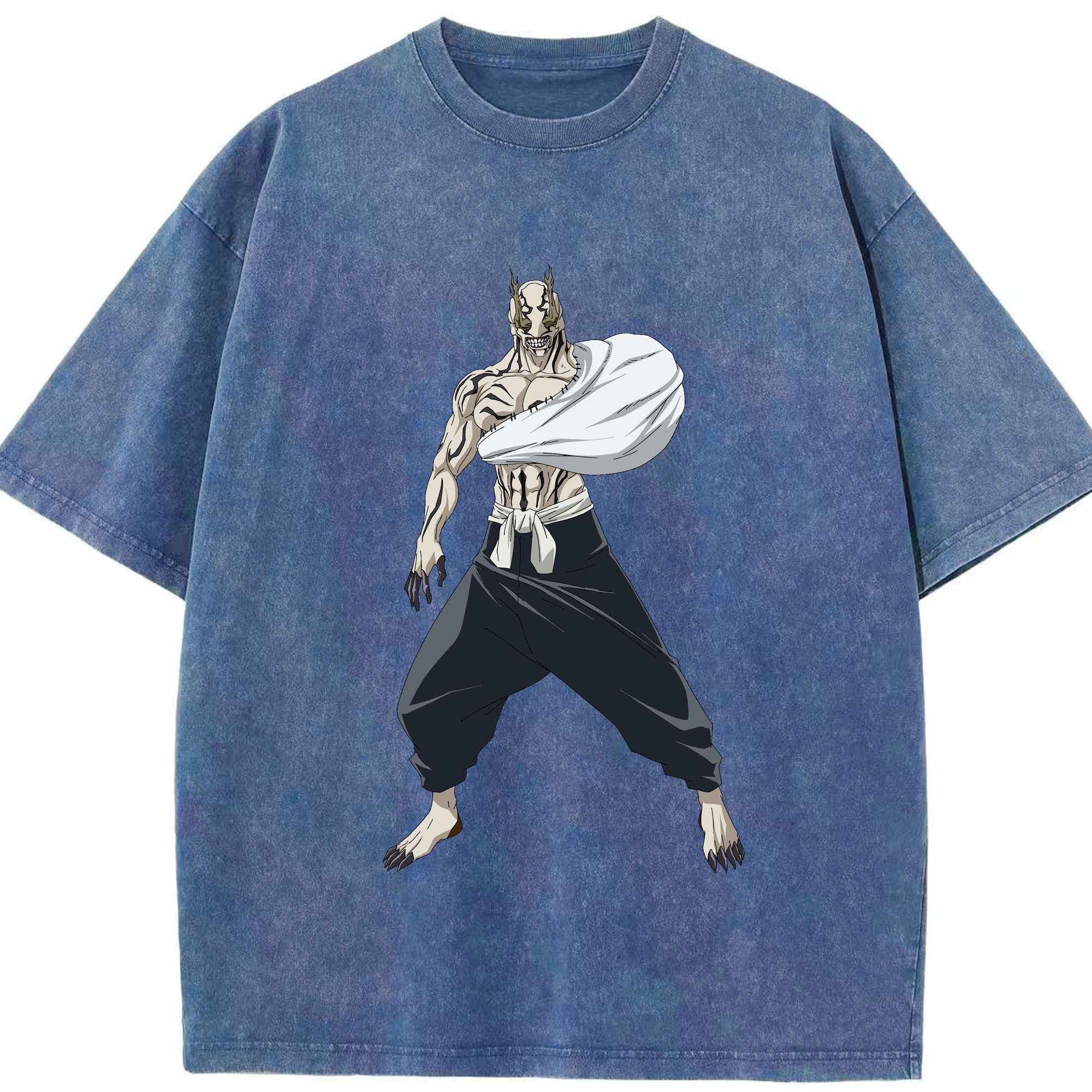 （画像用） 呪術廻戦 Jujutsu Kaisen 綿100% ヴィンテージ風 半袖Tシャツ（フロントプリント）