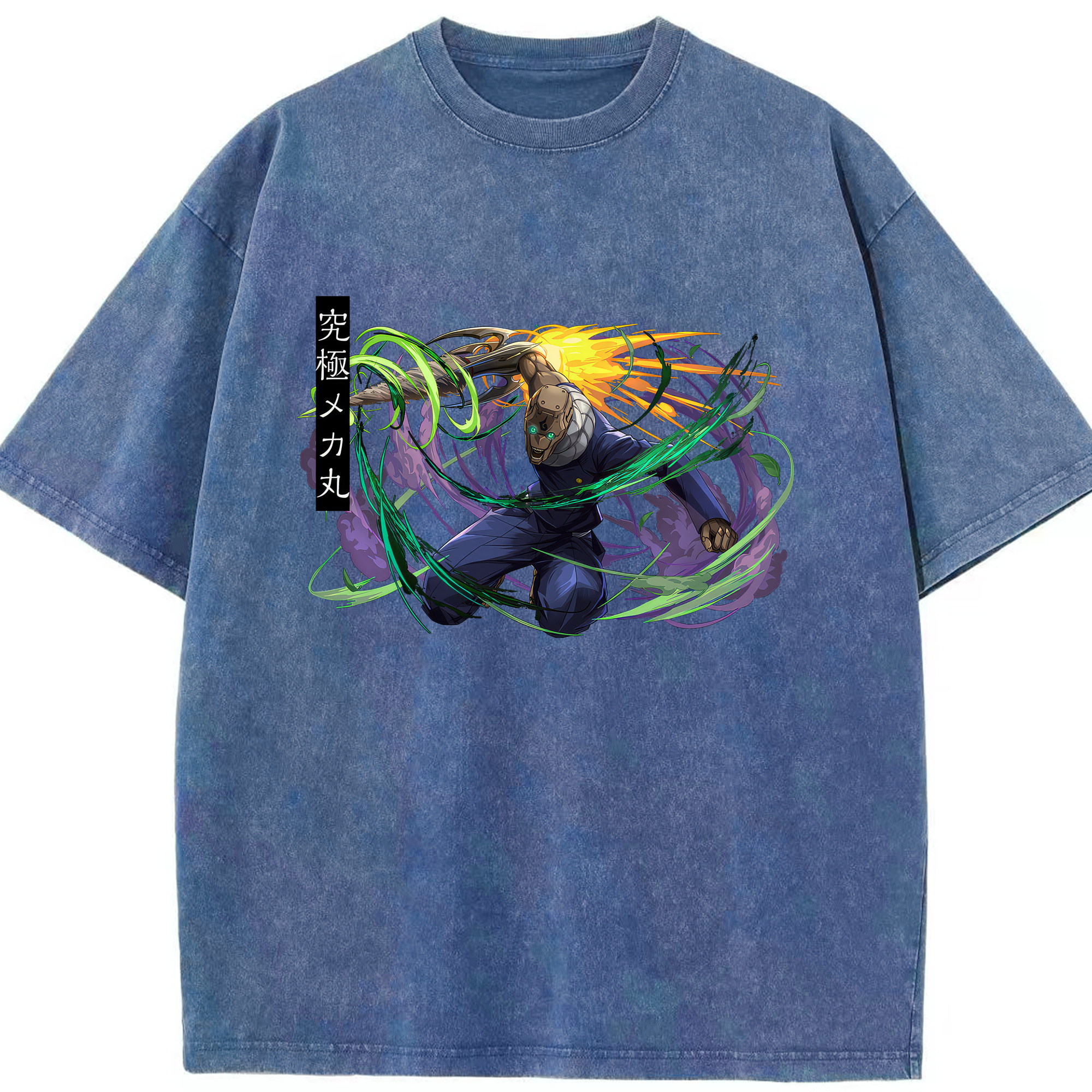 （画像用） 呪術廻戦 Jujutsu Kaisen 綿100% ヴィンテージ風 半袖Tシャツ（フロントプリント）