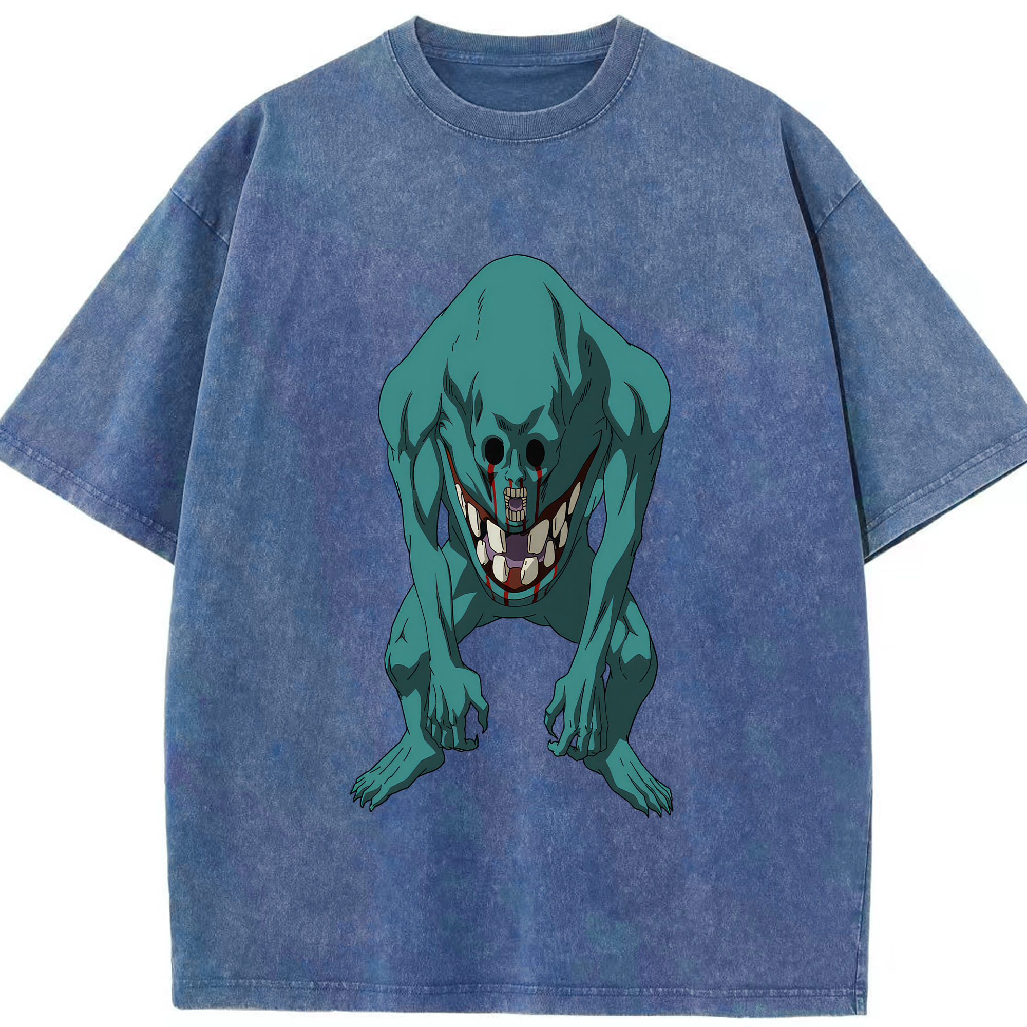 （画像用） 呪術廻戦 Jujutsu Kaisen 綿100% ヴィンテージ風 半袖Tシャツ（フロントプリント）