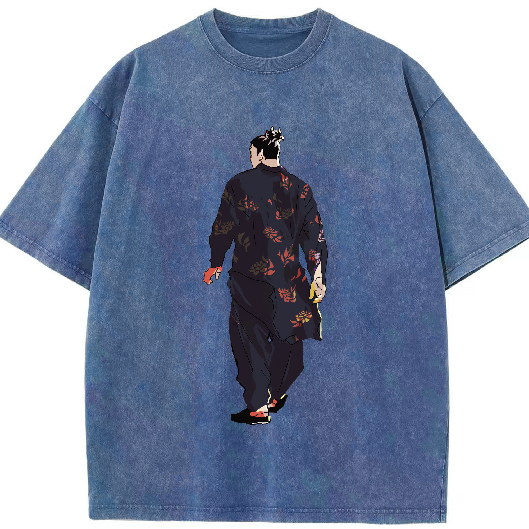 （画像用） 呪術廻戦 Jujutsu Kaisen 綿100% ヴィンテージ風 半袖Tシャツ（フロントプリント）