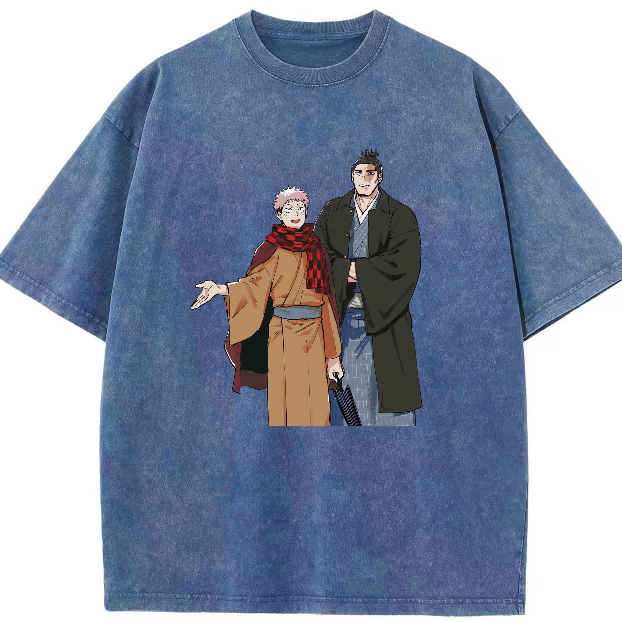 （画像用） 呪術廻戦 Jujutsu Kaisen 綿100% ヴィンテージ風 半袖Tシャツ（フロントプリント）