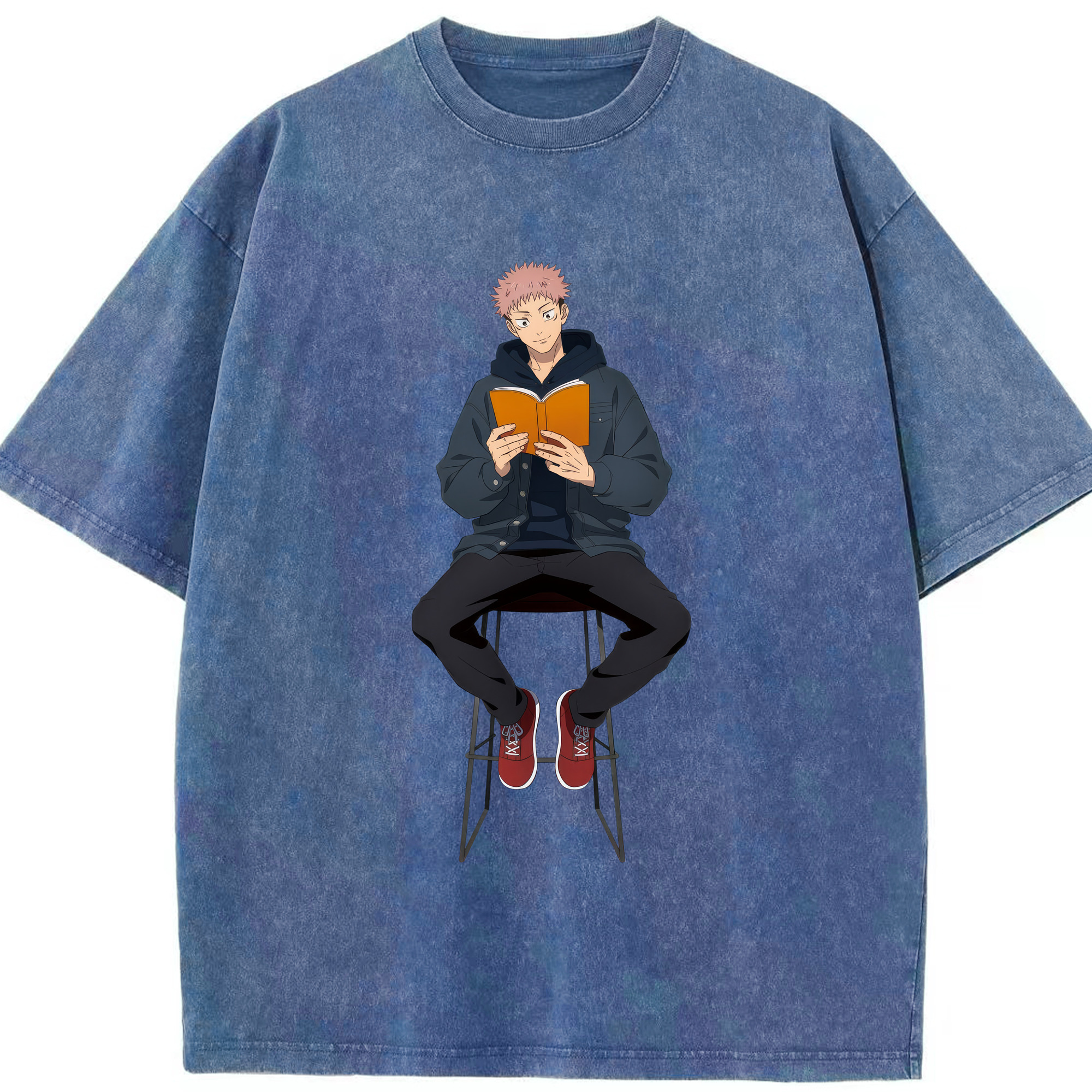 （画像用） 呪術廻戦 Jujutsu Kaisen 綿100% ヴィンテージ風 半袖Tシャツ（フロントプリント）
