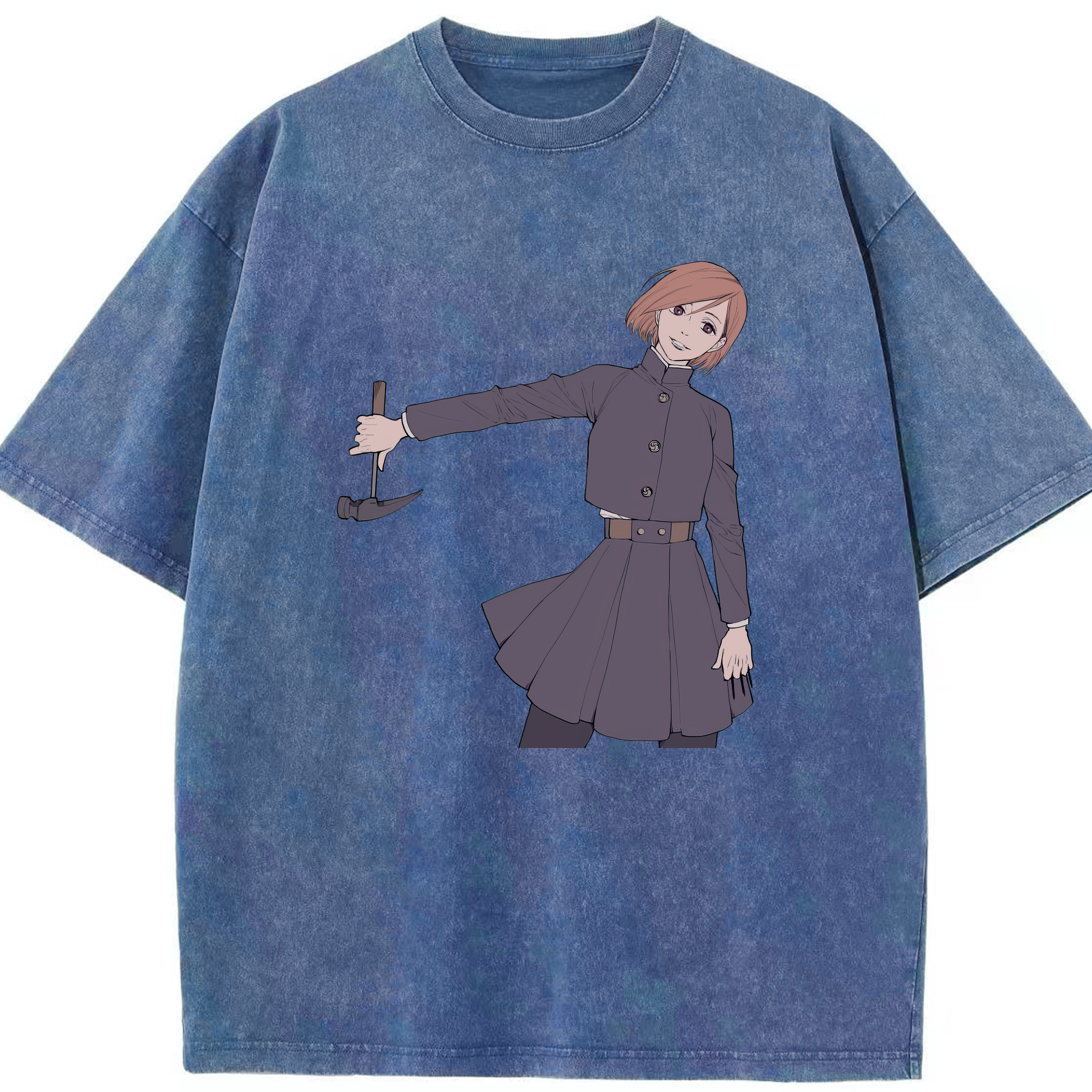 （画像用） 呪術廻戦 Jujutsu Kaisen 綿100% ヴィンテージ風 半袖Tシャツ（フロントプリント）