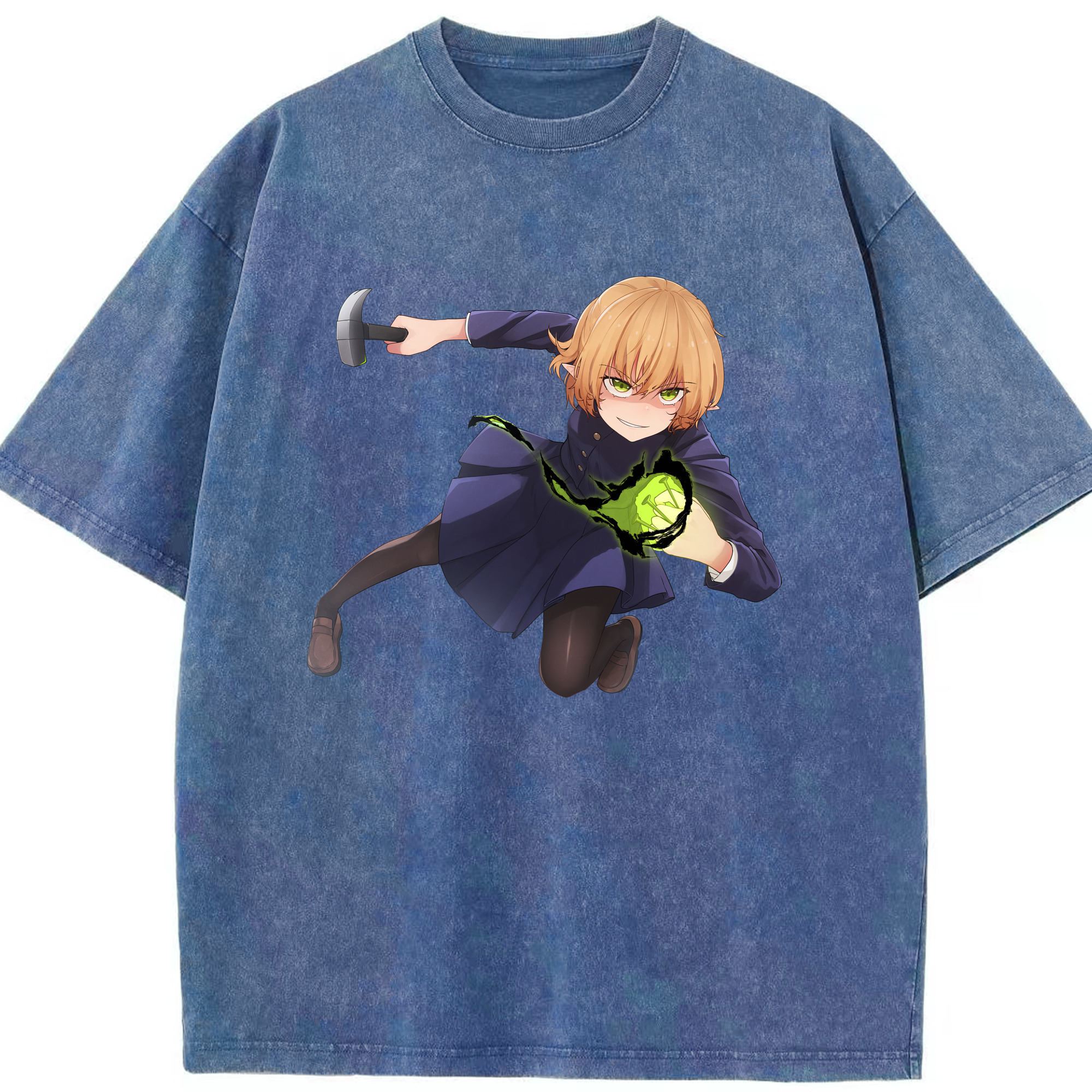 （画像用） 呪術廻戦 Jujutsu Kaisen 綿100% ヴィンテージ風 半袖Tシャツ（フロントプリント）