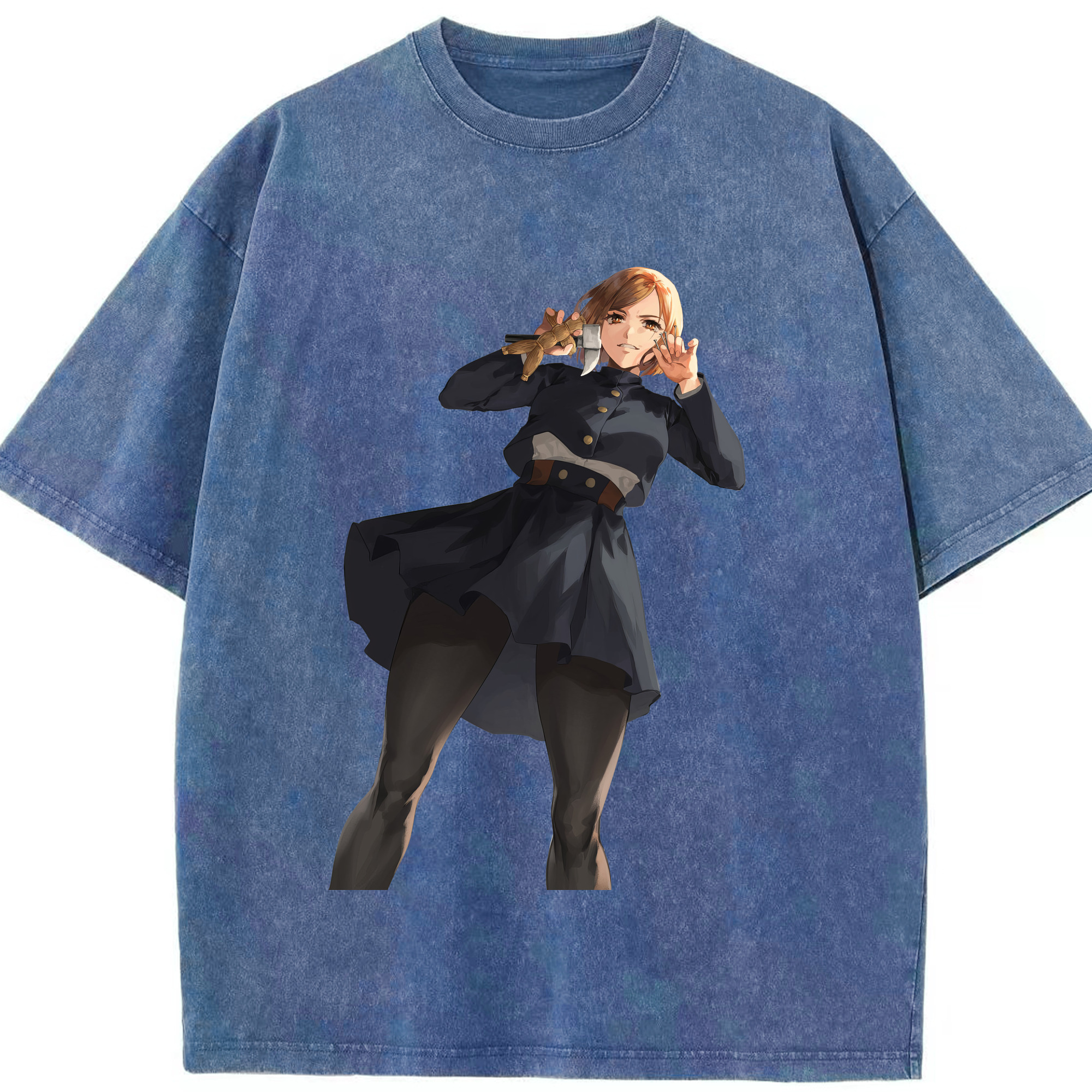 （画像用） 呪術廻戦 Jujutsu Kaisen 綿100% ヴィンテージ風 半袖Tシャツ（フロントプリント）
