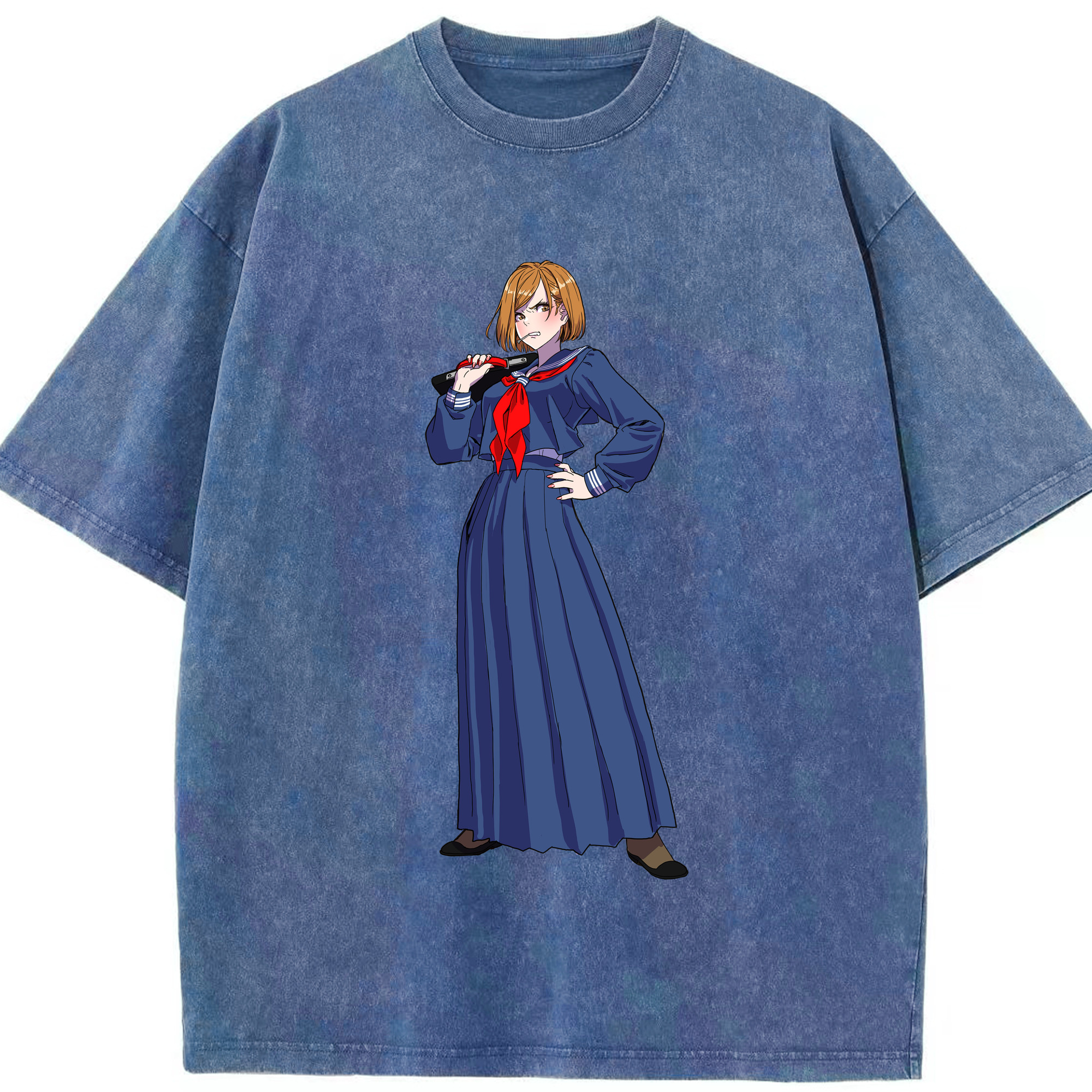（画像用） 呪術廻戦 Jujutsu Kaisen 綿100% ヴィンテージ風 半袖Tシャツ（フロントプリント）