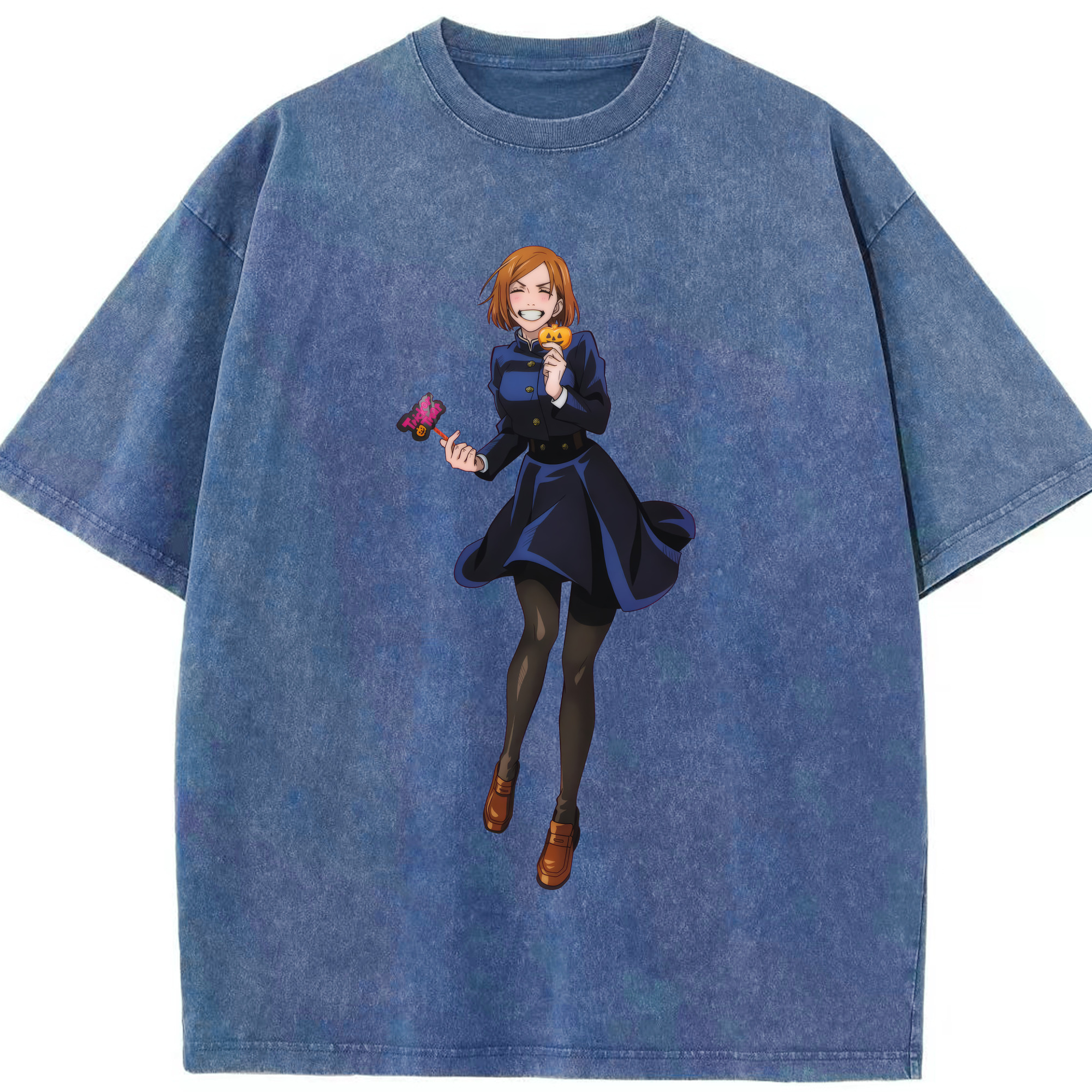 （画像用） 呪術廻戦 Jujutsu Kaisen 綿100% ヴィンテージ風 半袖Tシャツ（フロントプリント）