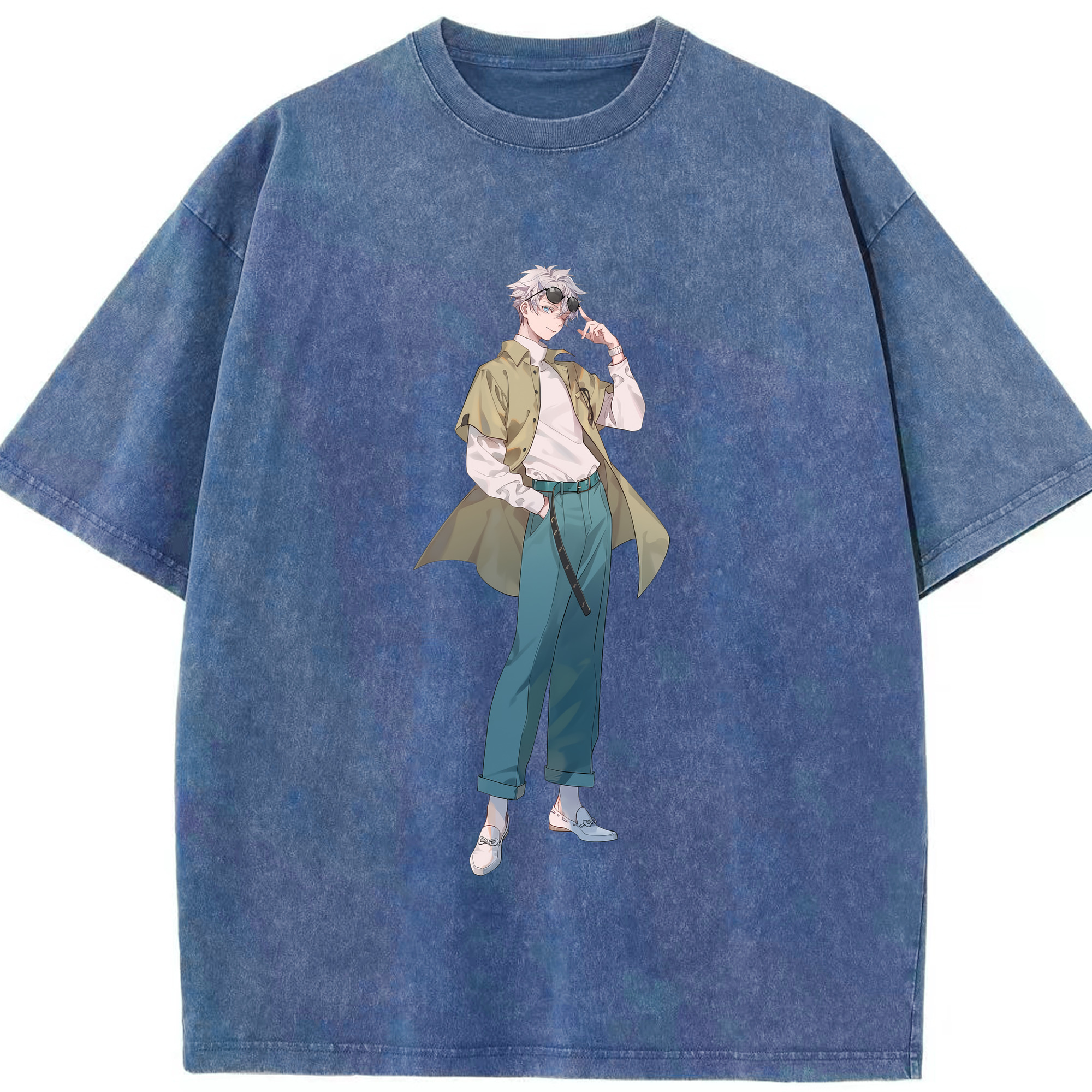 （画像用） 呪術廻戦 Jujutsu Kaisen 綿100% ヴィンテージ風 半袖Tシャツ（フロントプリント）