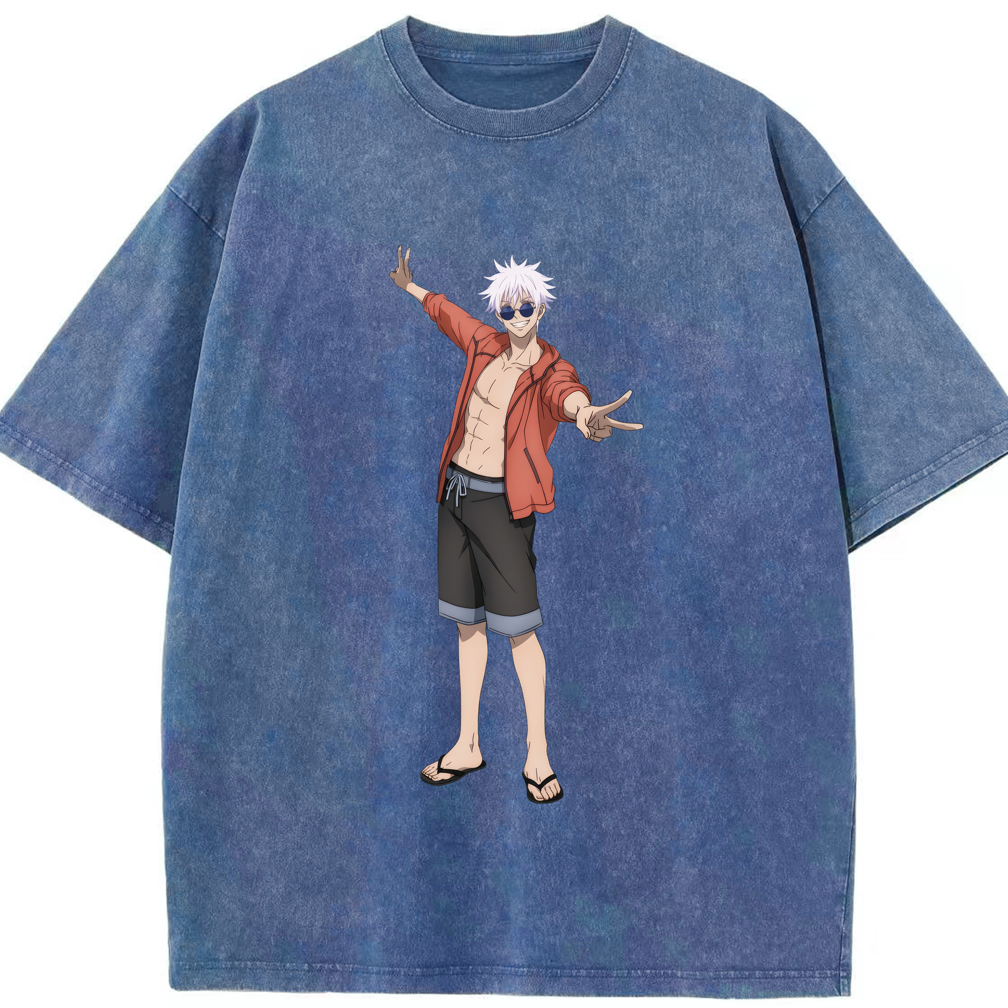 （画像用） 呪術廻戦 Jujutsu Kaisen 綿100% ヴィンテージ風 半袖Tシャツ（フロントプリント）