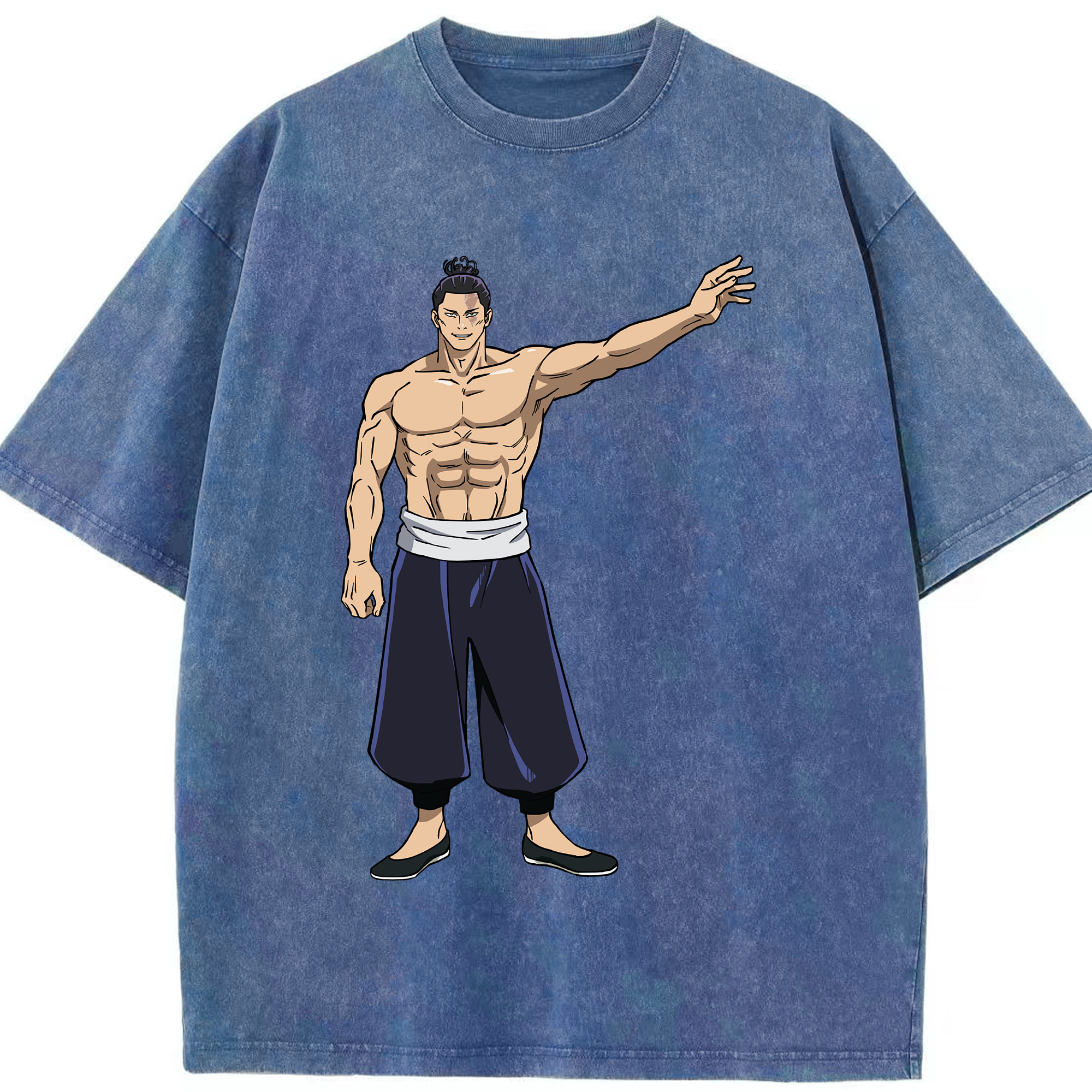（画像用） 呪術廻戦 Jujutsu Kaisen 綿100% ヴィンテージ風 半袖Tシャツ（フロントプリント）