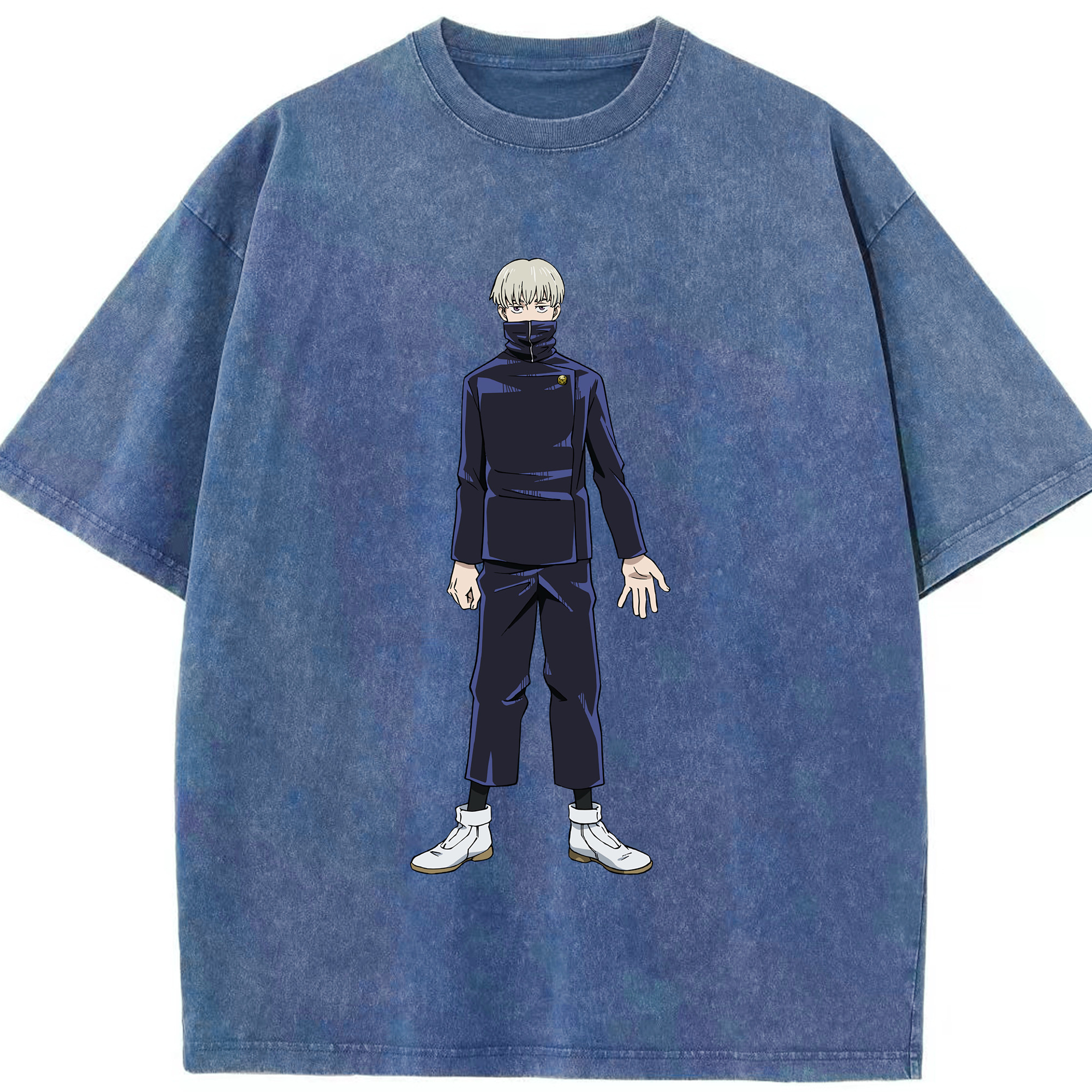 （画像用） 呪術廻戦 Jujutsu Kaisen 綿100% ヴィンテージ風 半袖Tシャツ（フロントプリント）