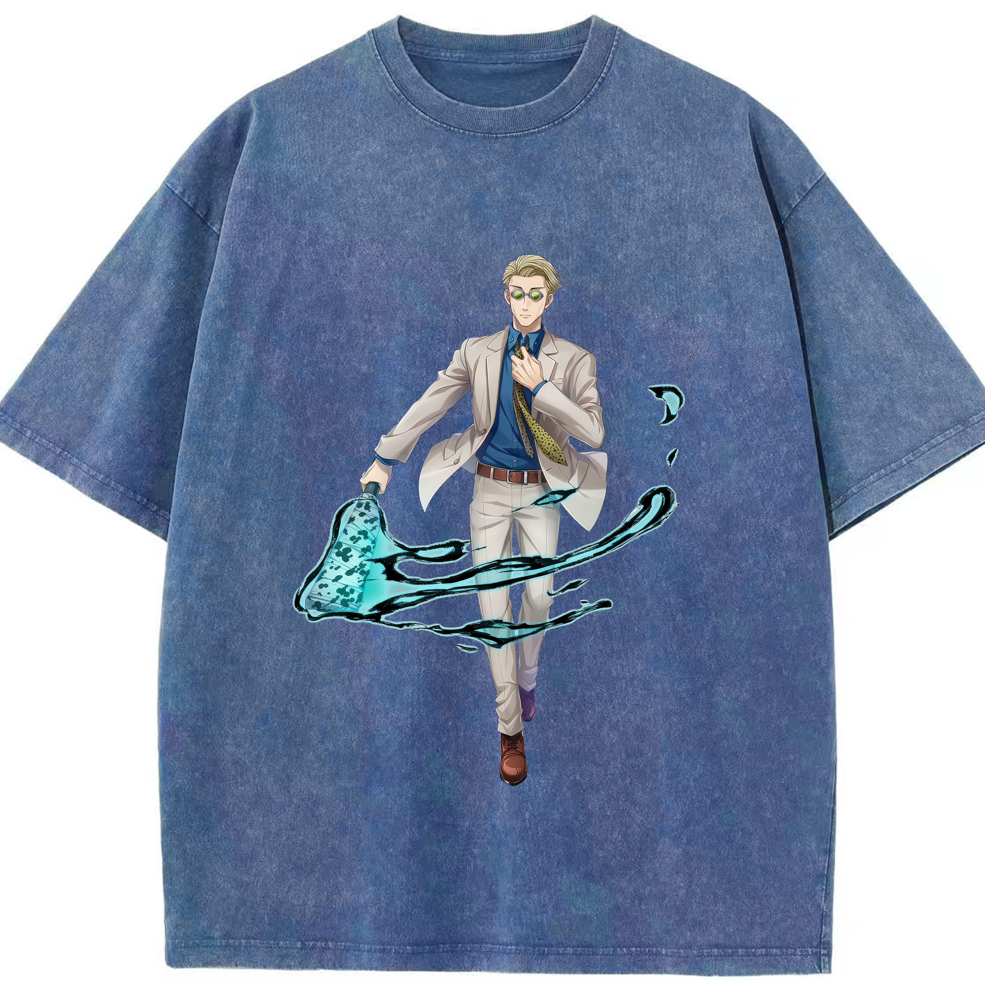 （画像用） 呪術廻戦 Jujutsu Kaisen 綿100% ヴィンテージ風 半袖Tシャツ（フロントプリント）