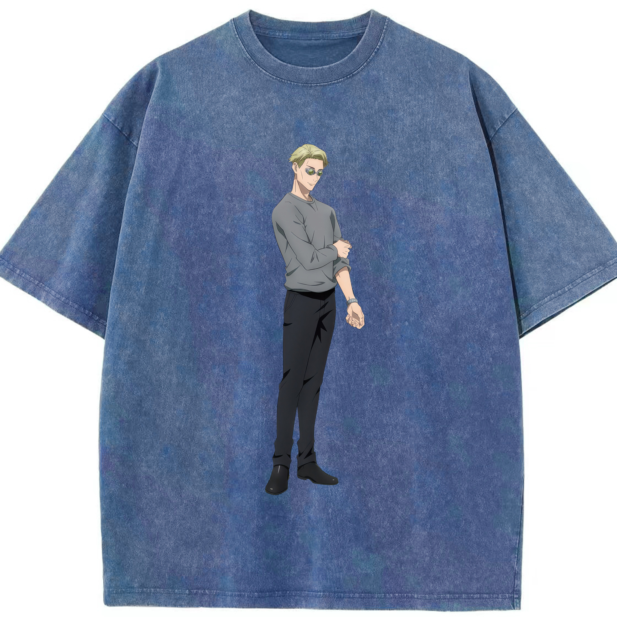 （画像用） 呪術廻戦 Jujutsu Kaisen 綿100% ヴィンテージ風 半袖Tシャツ（フロントプリント）