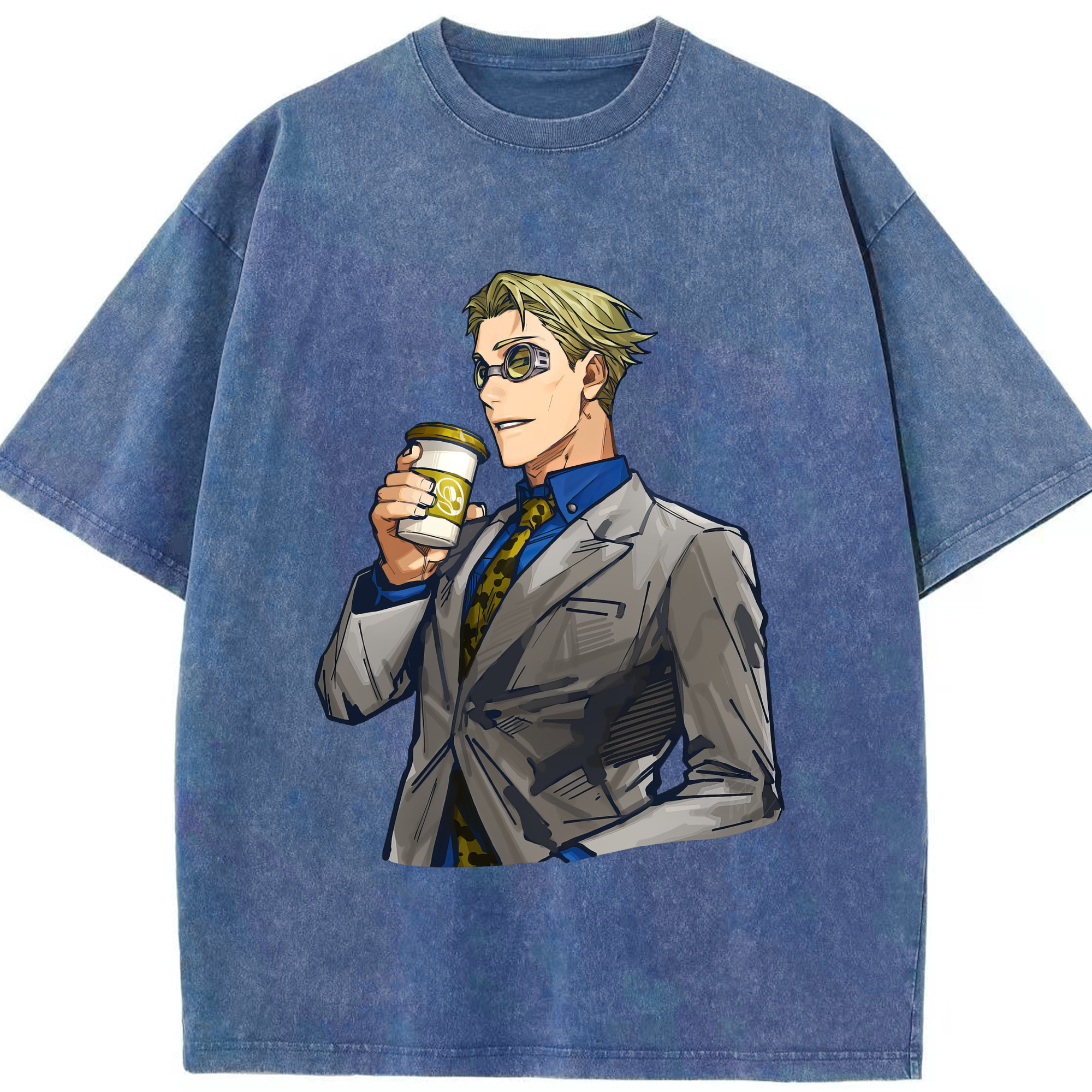 （画像用） 呪術廻戦 Jujutsu Kaisen 綿100% ヴィンテージ風 半袖Tシャツ（フロントプリント）