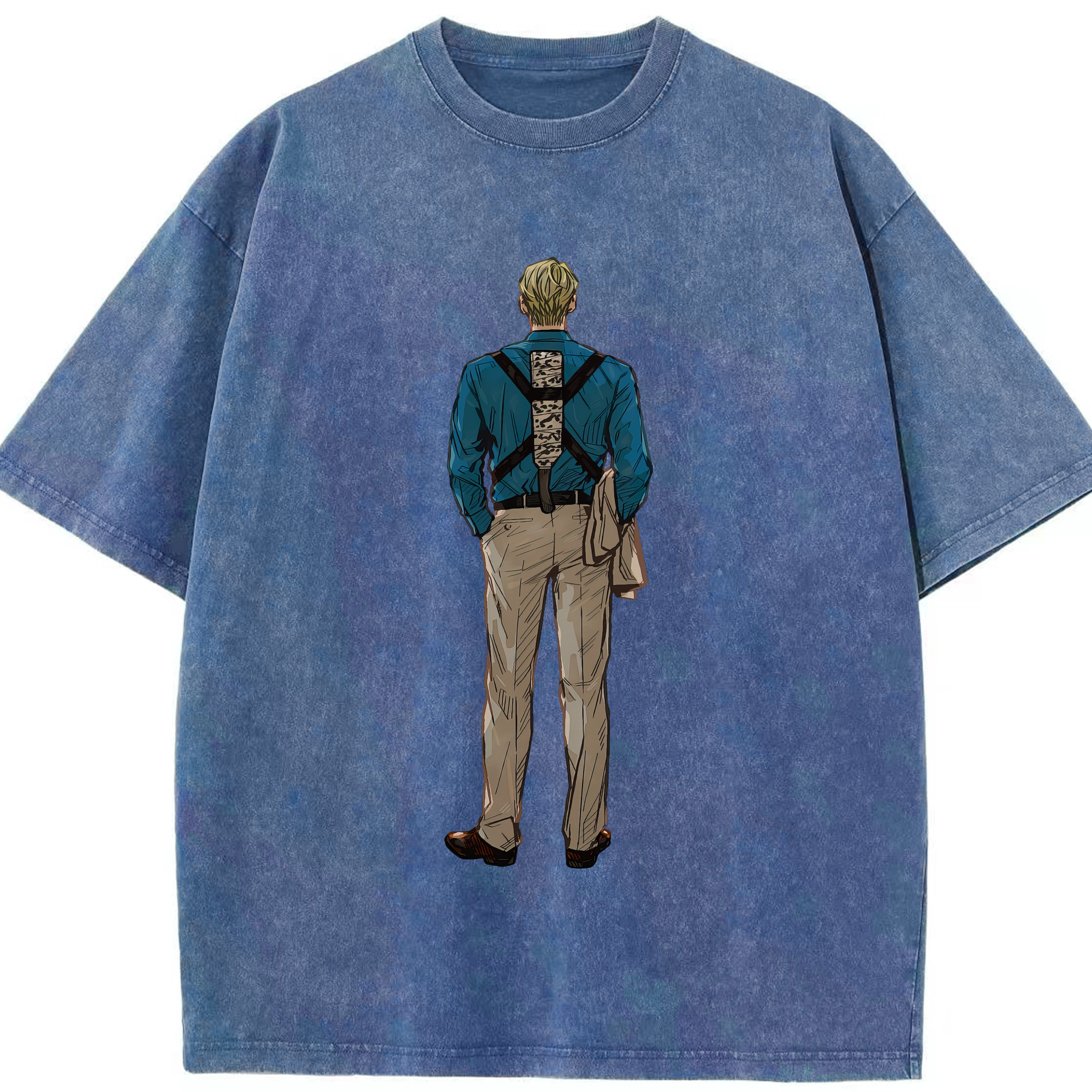 （画像用） 呪術廻戦 Jujutsu Kaisen 綿100% ヴィンテージ風 半袖Tシャツ（フロントプリント）