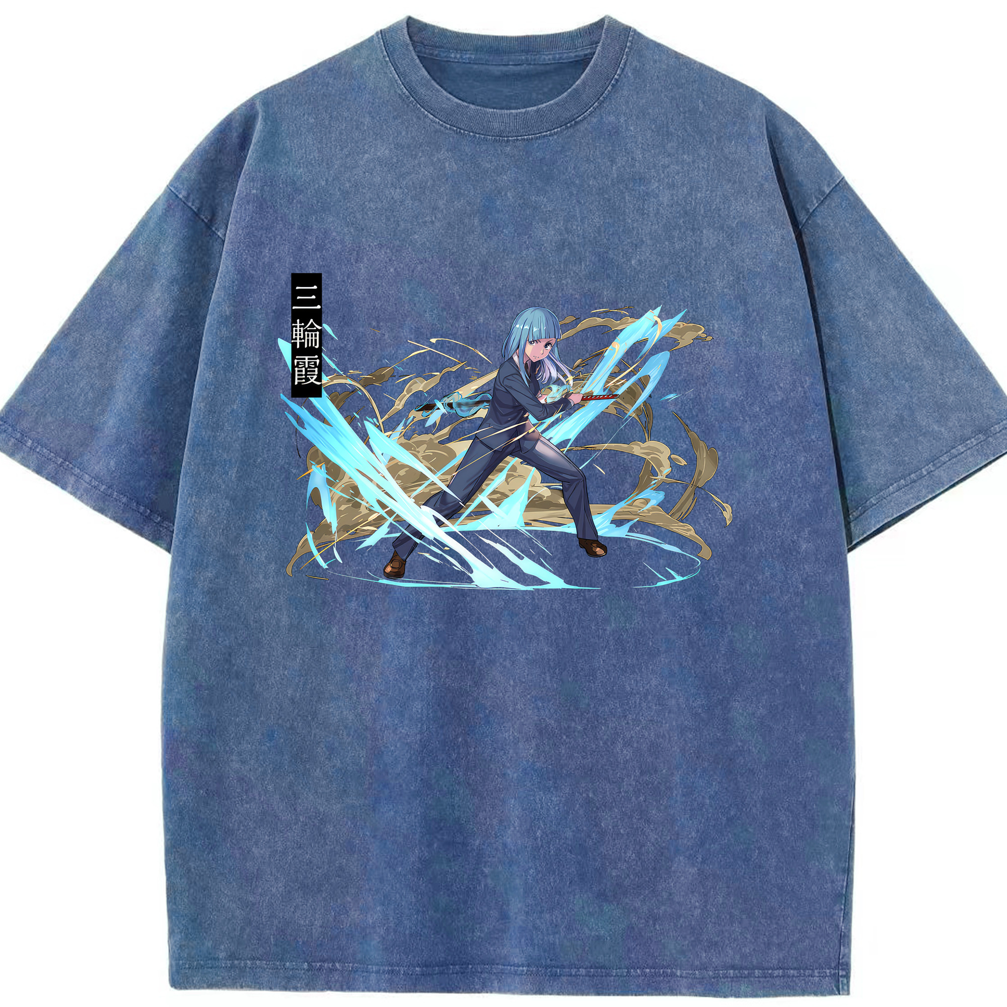 （画像用） 呪術廻戦 Jujutsu Kaisen 綿100% ヴィンテージ風 半袖Tシャツ（フロントプリント）
