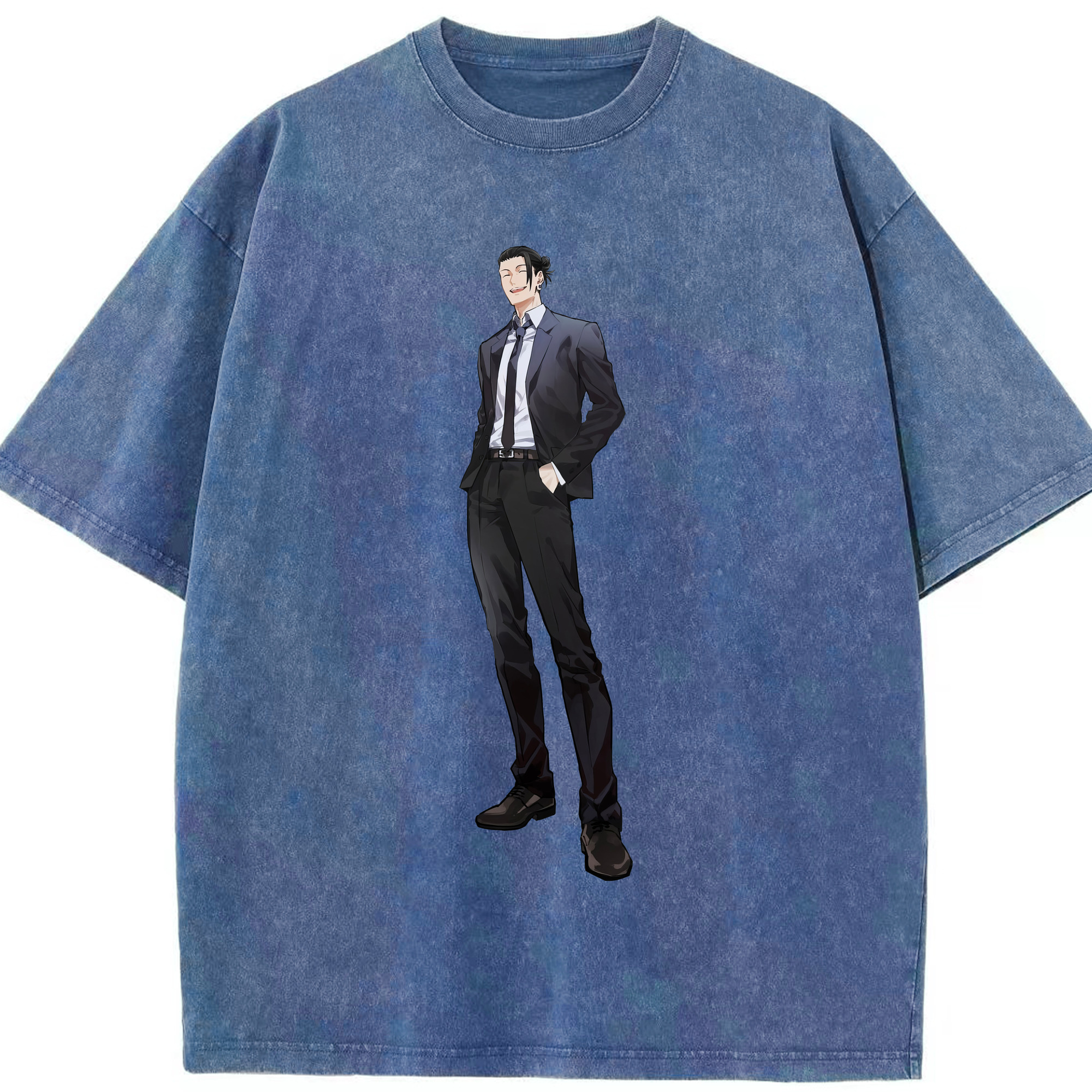 （画像用） 呪術廻戦 Jujutsu Kaisen 綿100% ヴィンテージ風 半袖Tシャツ（フロントプリント）