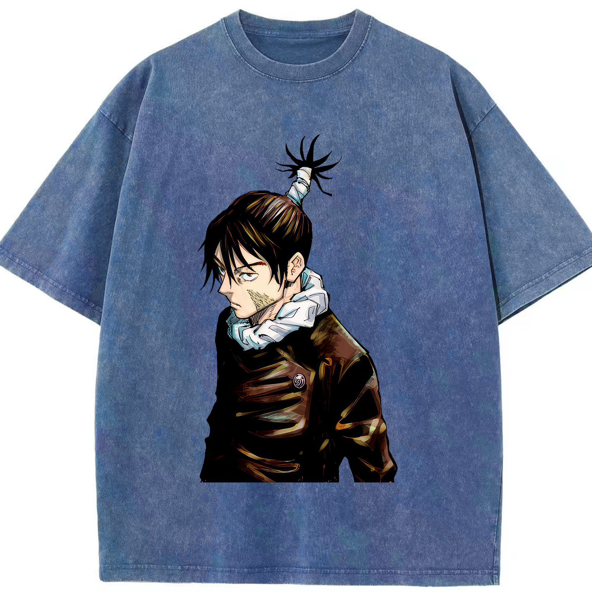 （画像用） 呪術廻戦 Jujutsu Kaisen 綿100% ヴィンテージ風 半袖Tシャツ（フロントプリント）