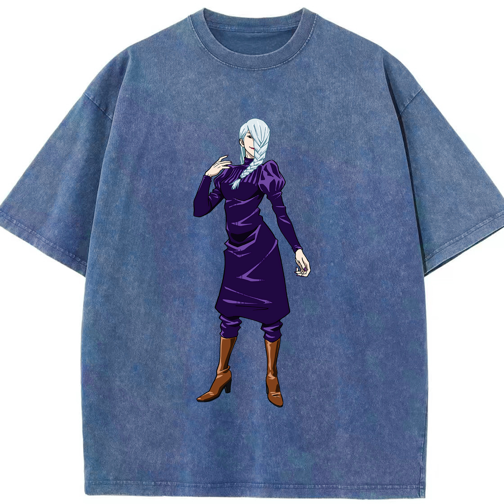 （画像用） 呪術廻戦 Jujutsu Kaisen 綿100% ヴィンテージ風 半袖Tシャツ（フロントプリント）