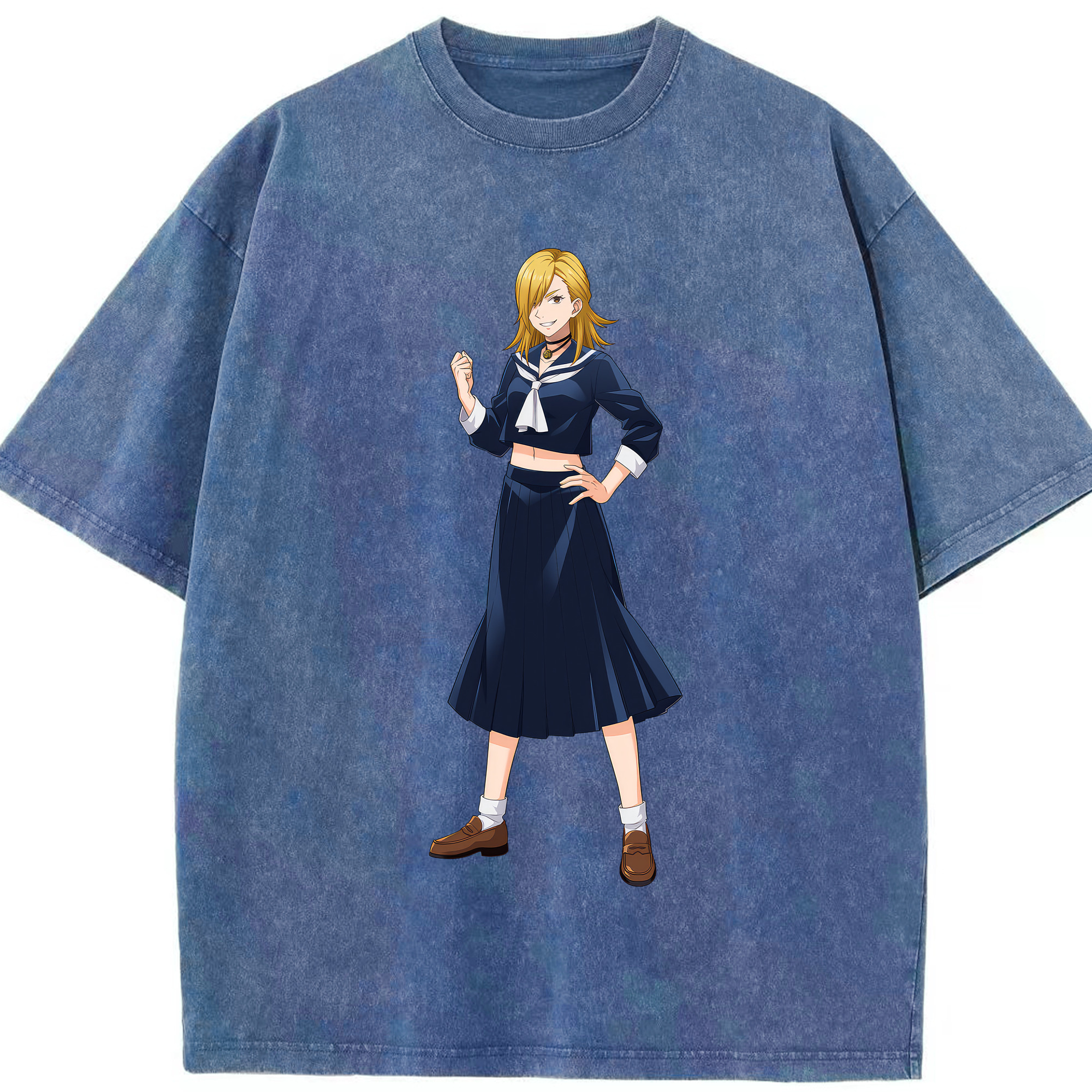 （画像用） 呪術廻戦 Jujutsu Kaisen 綿100% ヴィンテージ風 半袖Tシャツ（フロントプリント）