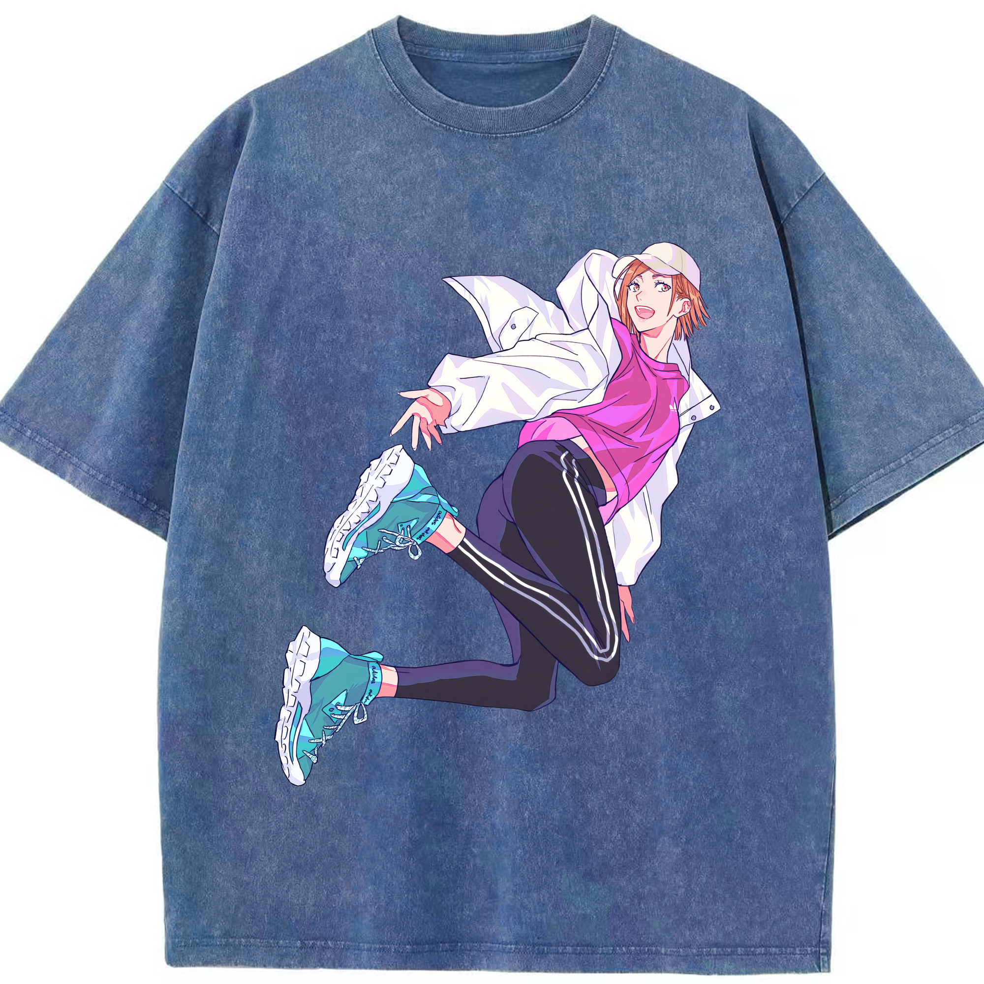（画像用） 呪術廻戦 Jujutsu Kaisen 綿100% ヴィンテージ風 半袖Tシャツ（フロントプリント）