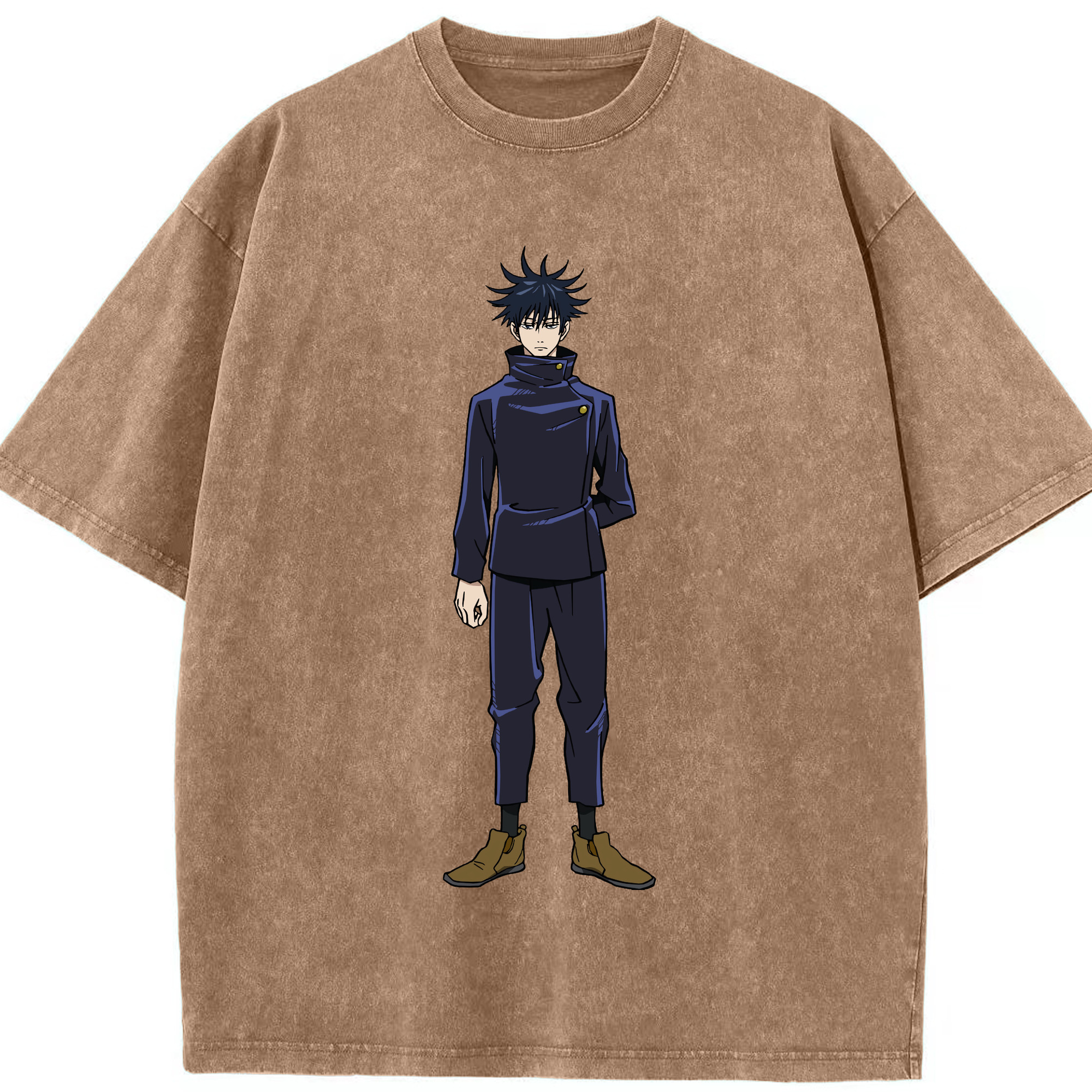 （画像用） 呪術廻戦 Jujutsu Kaisen 綿100% ヴィンテージ風 半袖Tシャツ（フロントプリント）