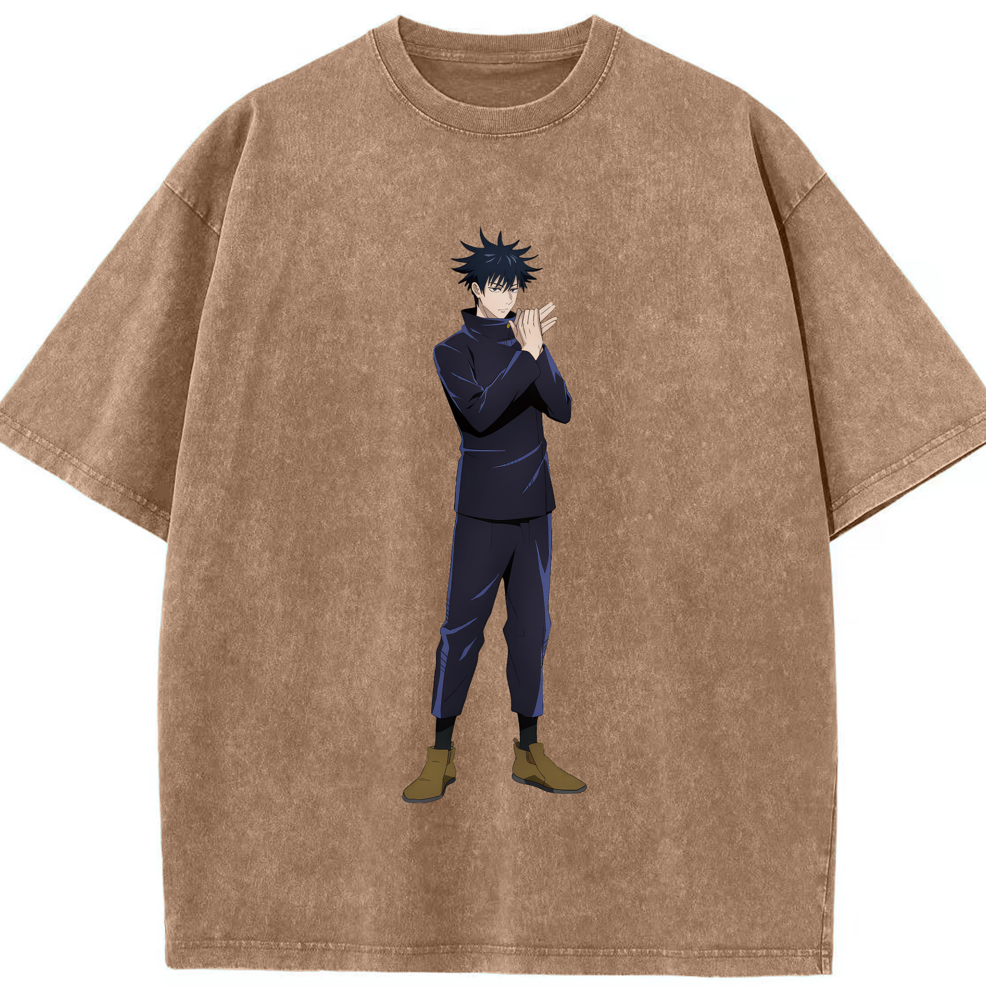 （画像用） 呪術廻戦 Jujutsu Kaisen 綿100% ヴィンテージ風 半袖Tシャツ（フロントプリント）