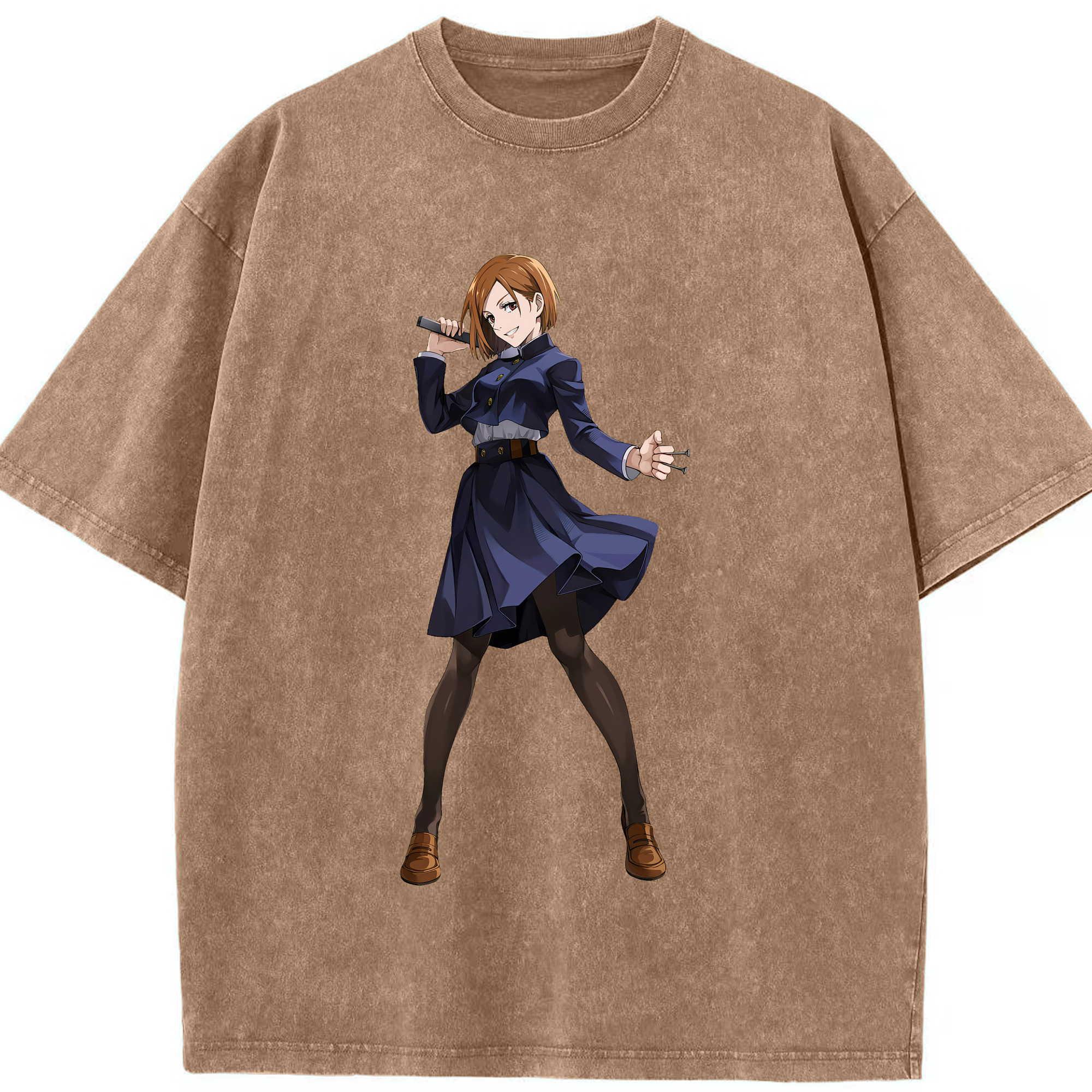 （画像用） 呪術廻戦 Jujutsu Kaisen 綿100% ヴィンテージ風 半袖Tシャツ（フロントプリント）