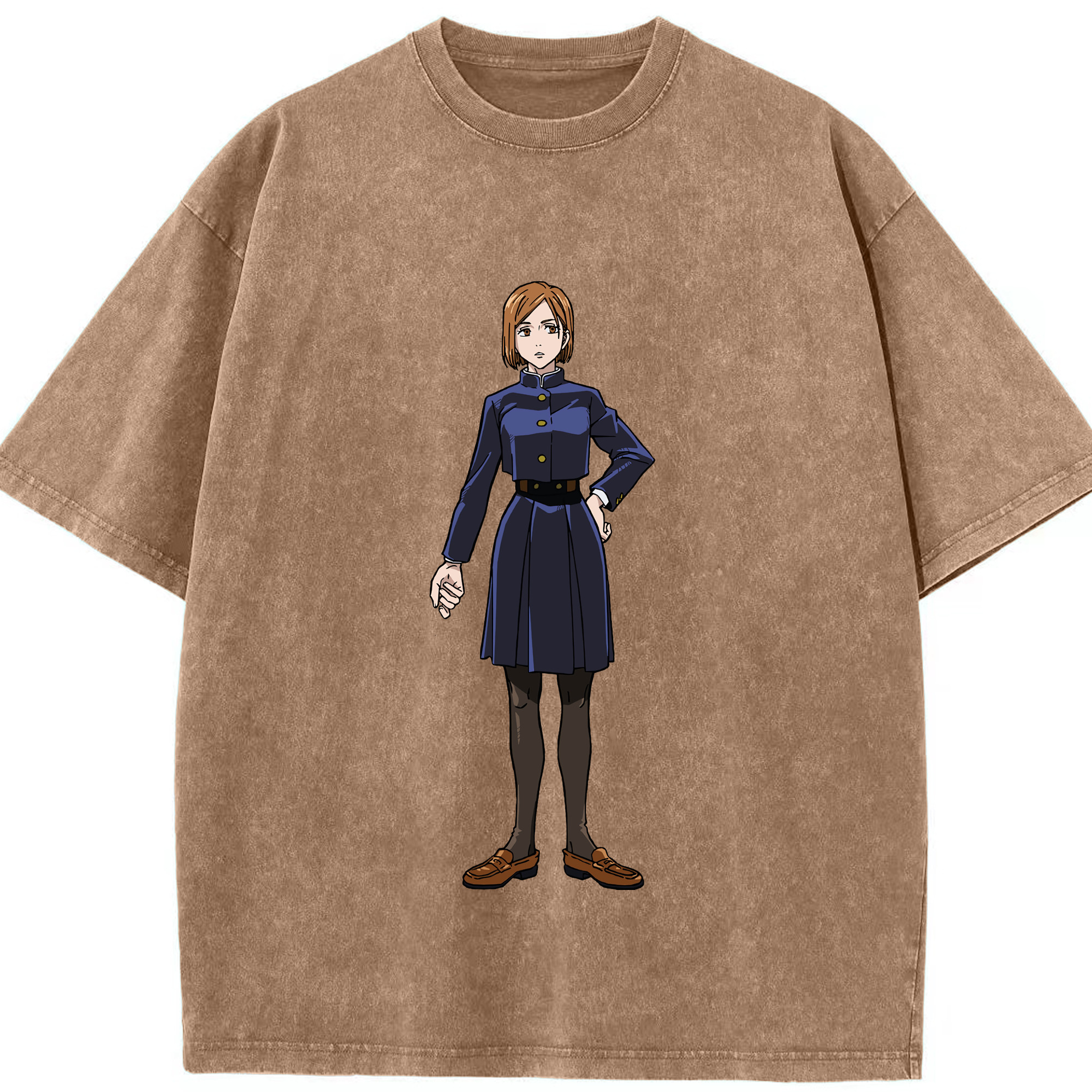 （画像用） 呪術廻戦 Jujutsu Kaisen 綿100% ヴィンテージ風 半袖Tシャツ（フロントプリント）