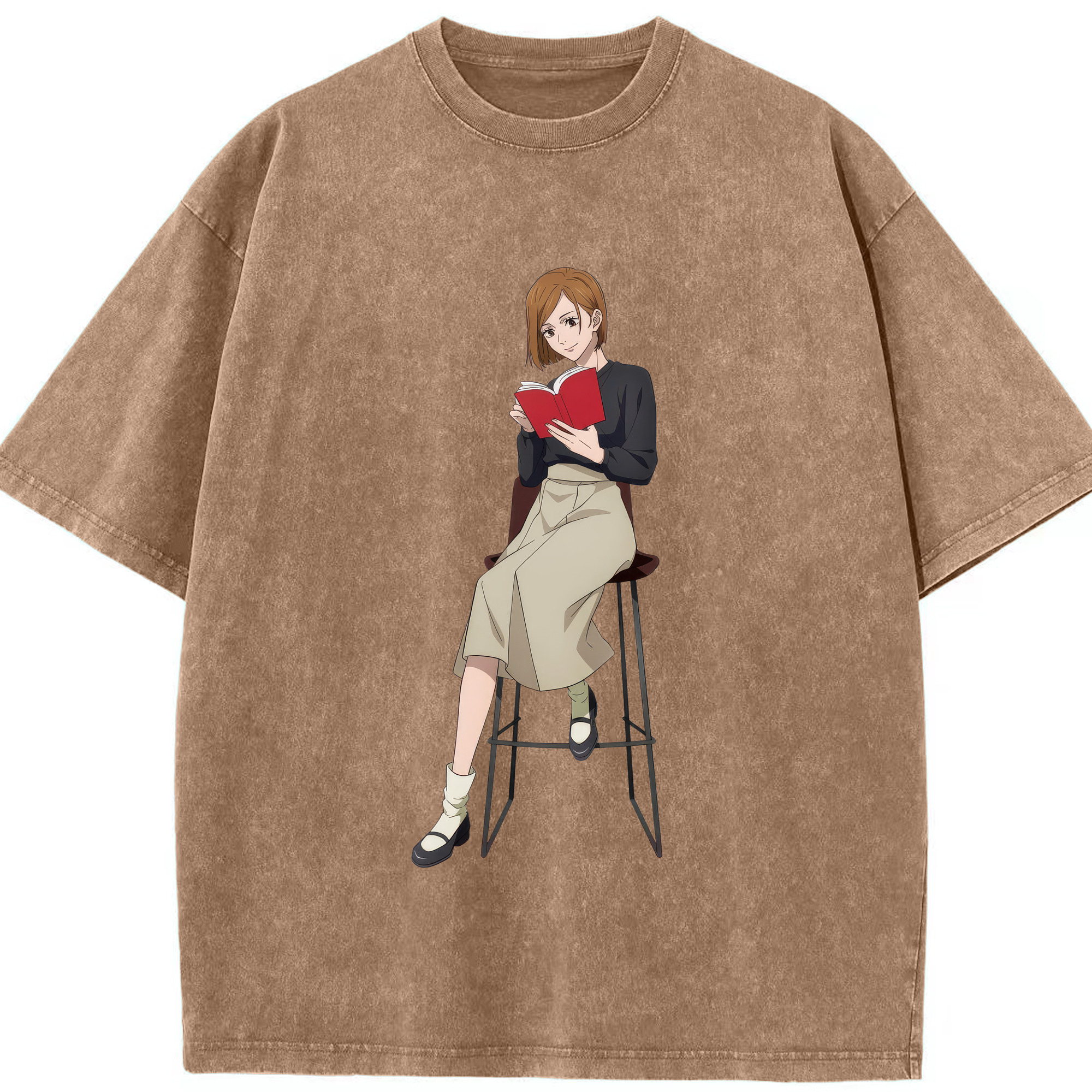 （画像用） 呪術廻戦 Jujutsu Kaisen 綿100% ヴィンテージ風 半袖Tシャツ（フロントプリント）