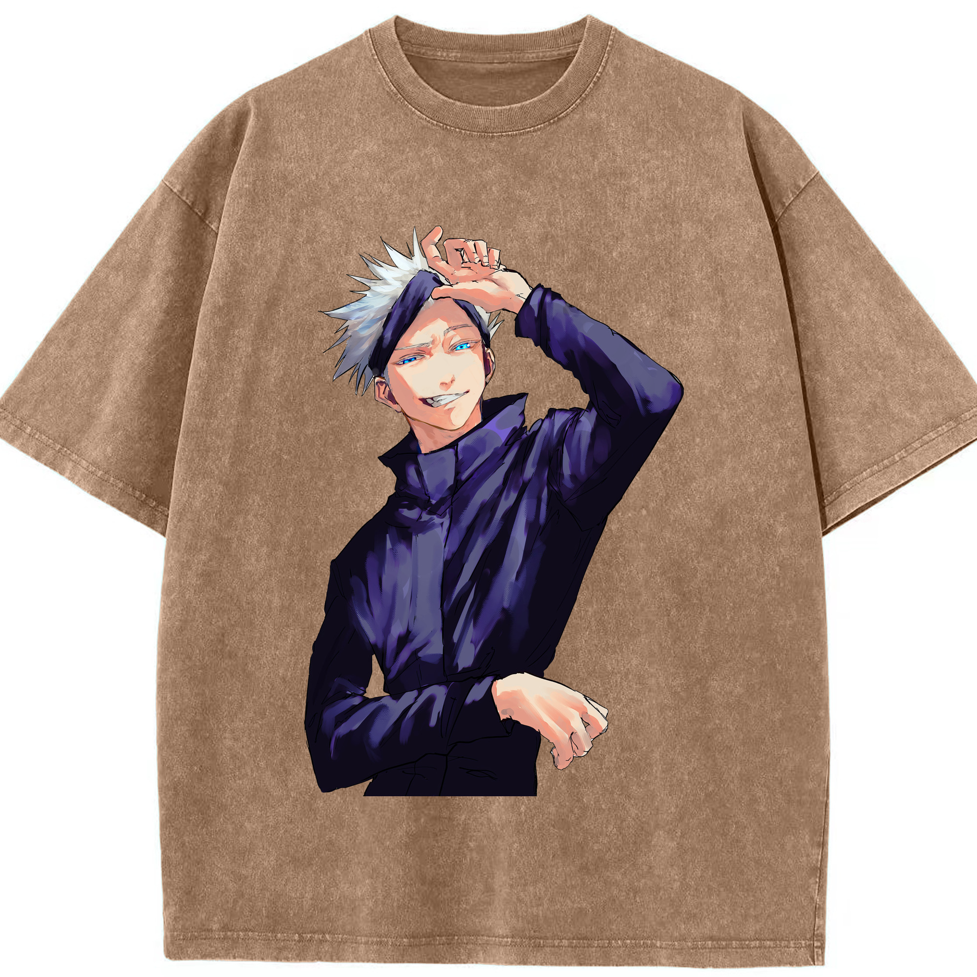 （画像用） 呪術廻戦 Jujutsu Kaisen 綿100% ヴィンテージ風 半袖Tシャツ（フロントプリント）